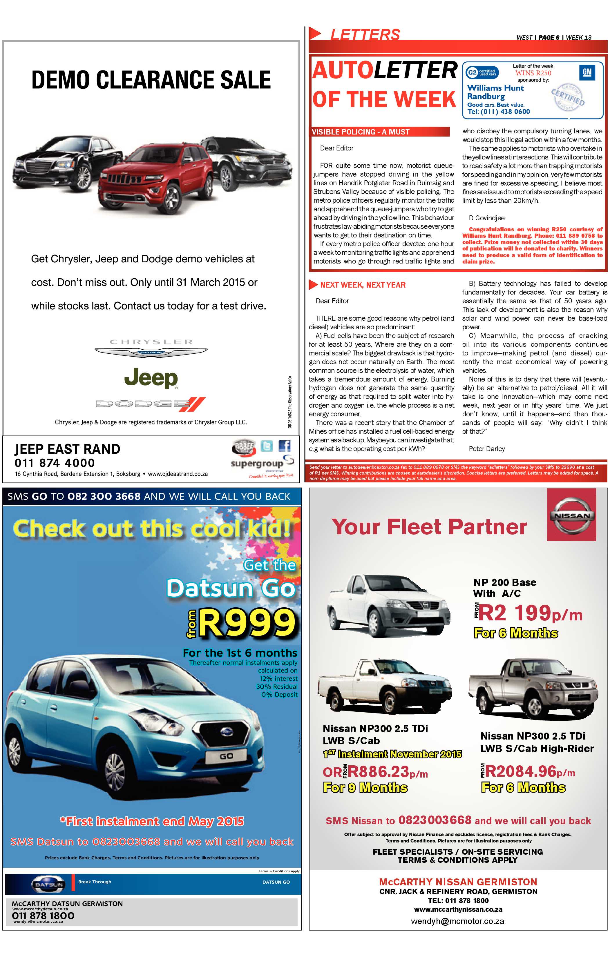 Roodepoort Record 27 March 2015 page 38
