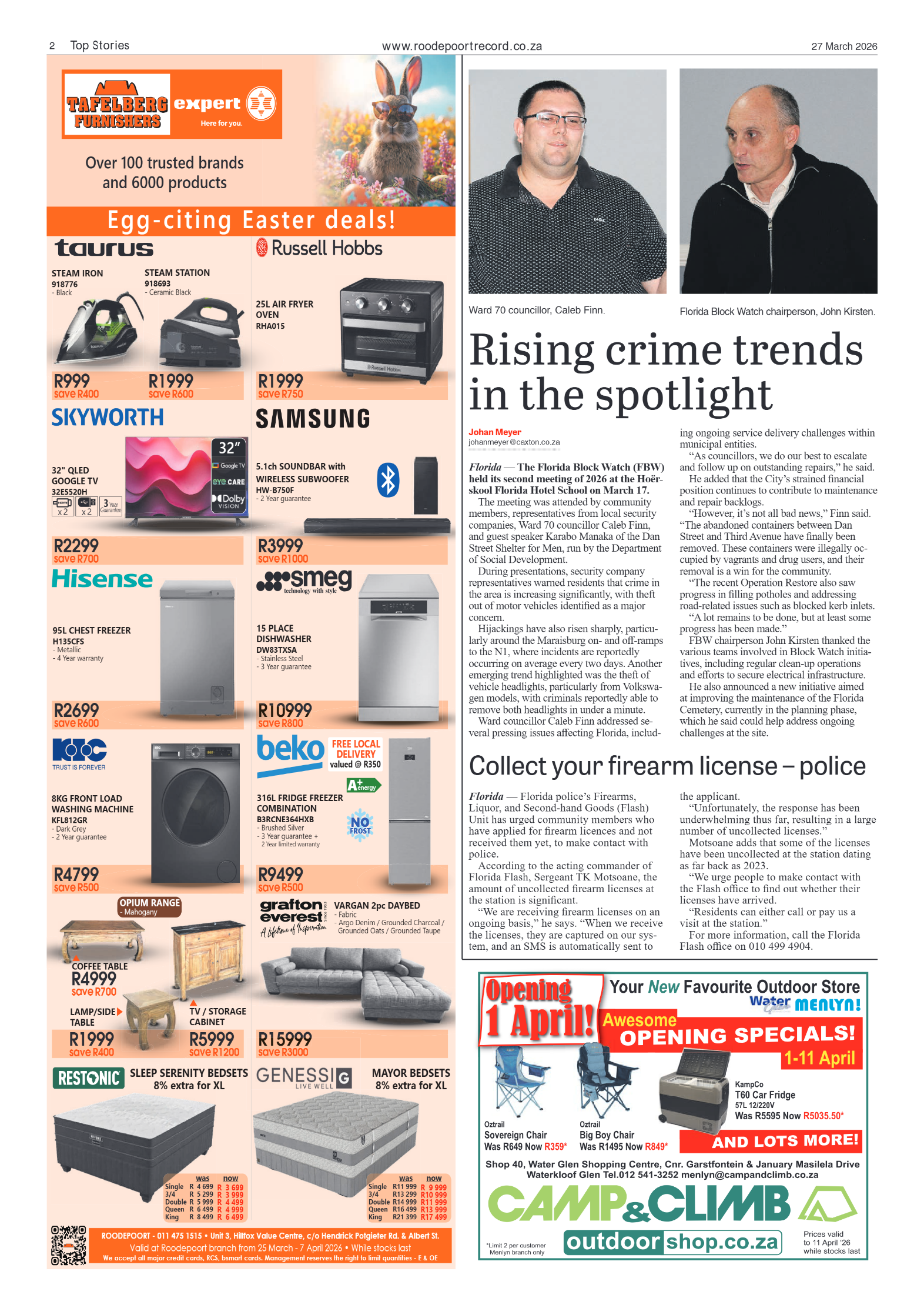 Roodepoort Record 27 March 2026 page 2
