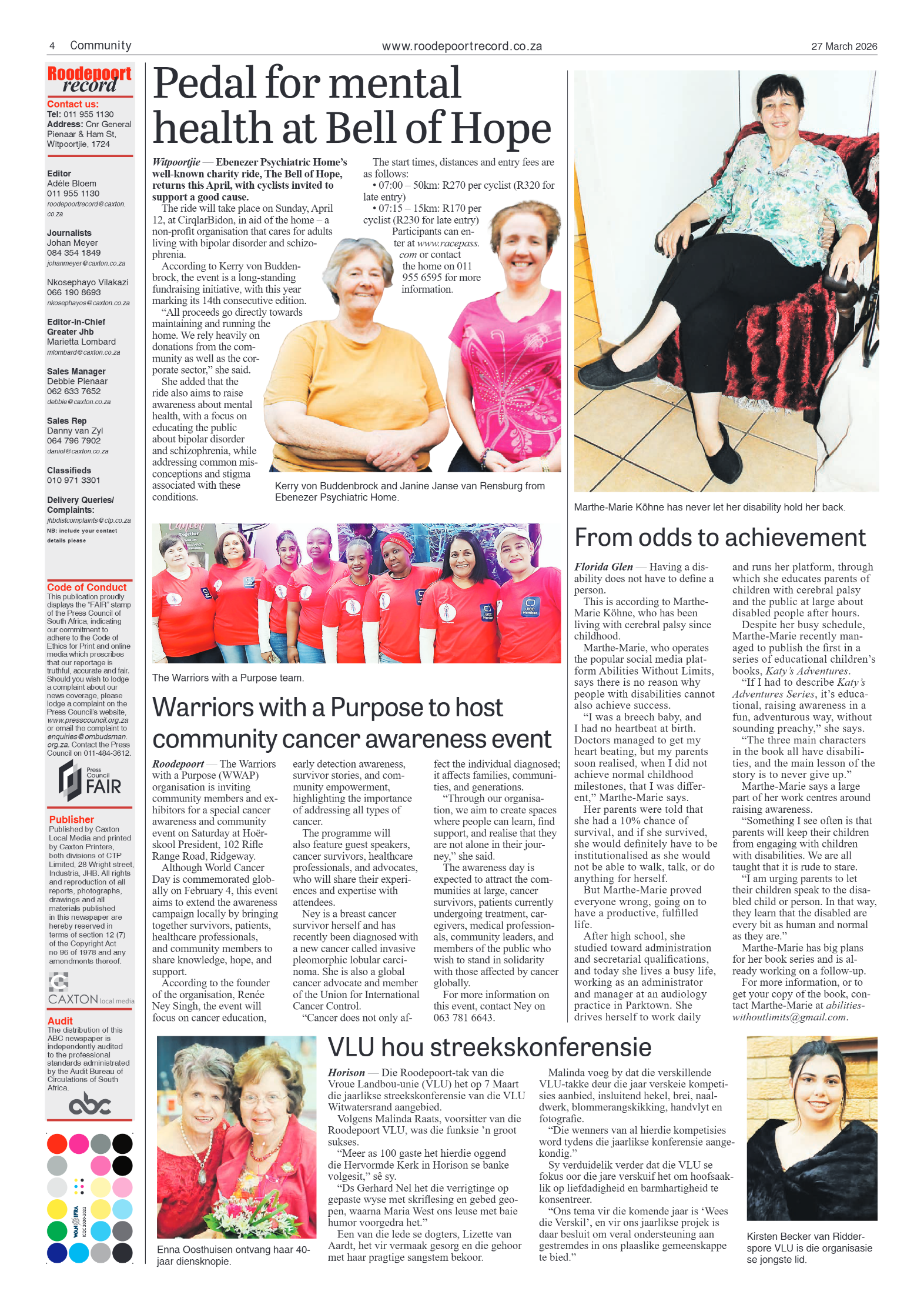 Roodepoort Record 27 March 2026 page 4