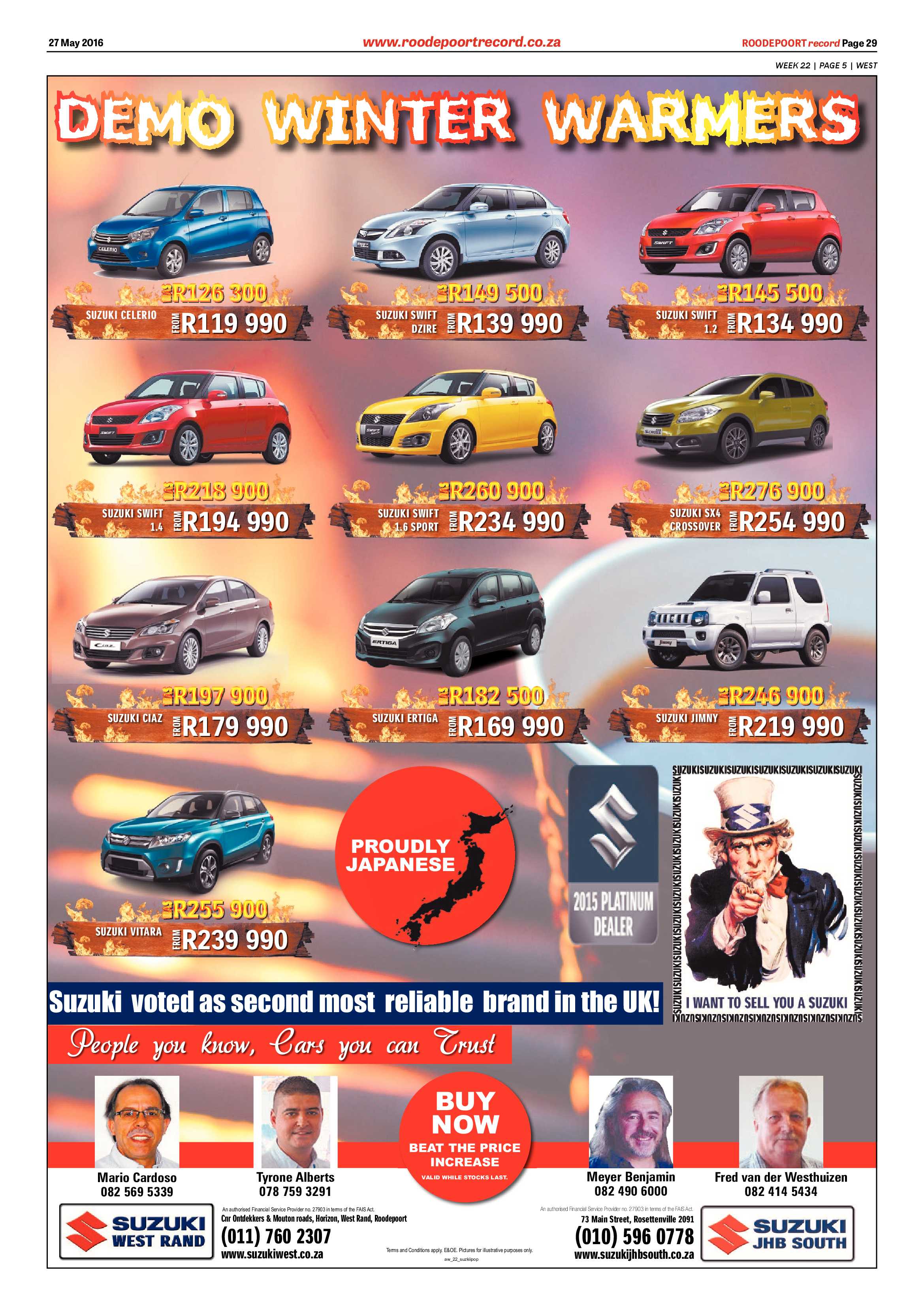 Roodepoort Record 27 May 2016 page 29