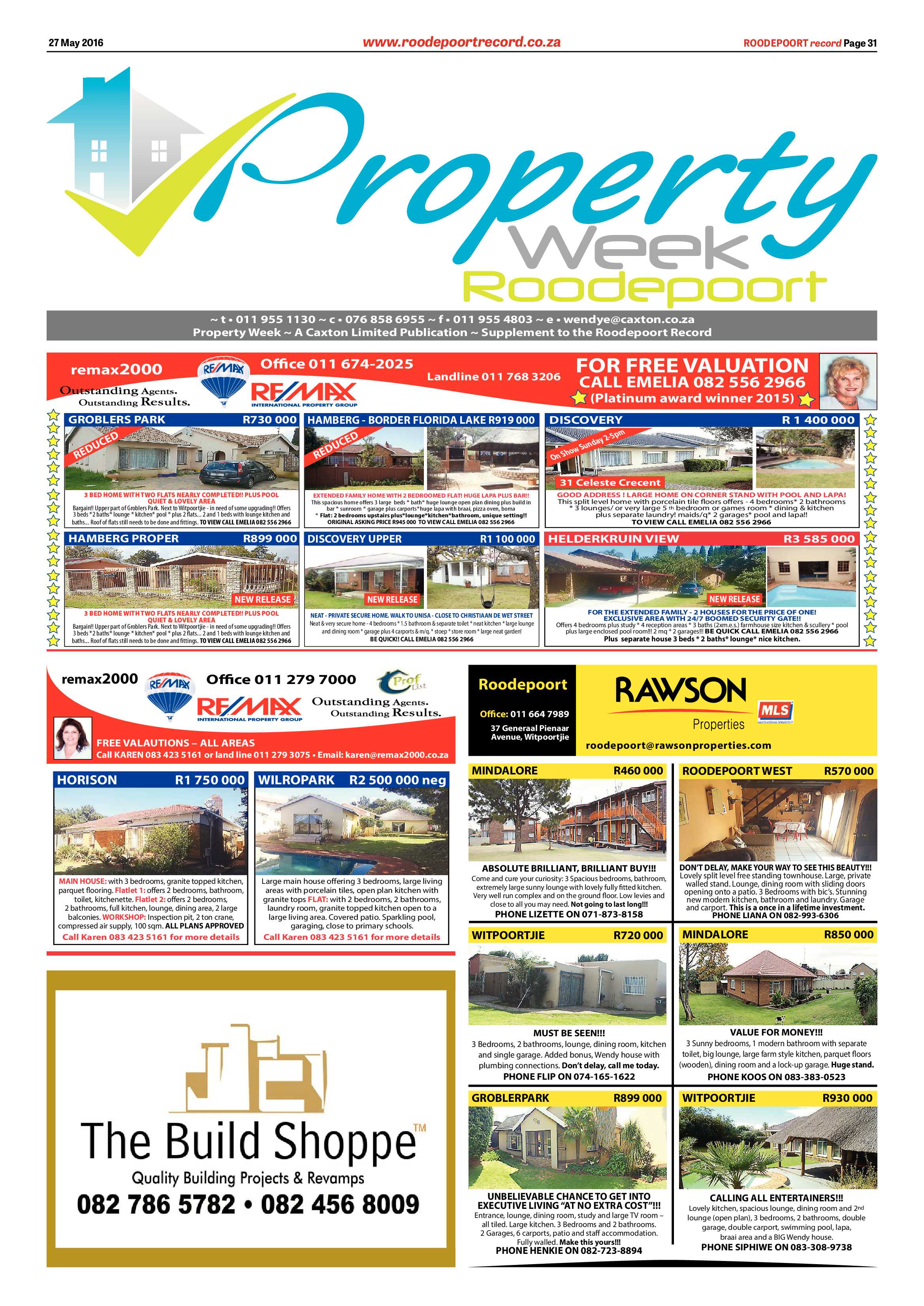 Roodepoort Record 27 May 2016 page 31