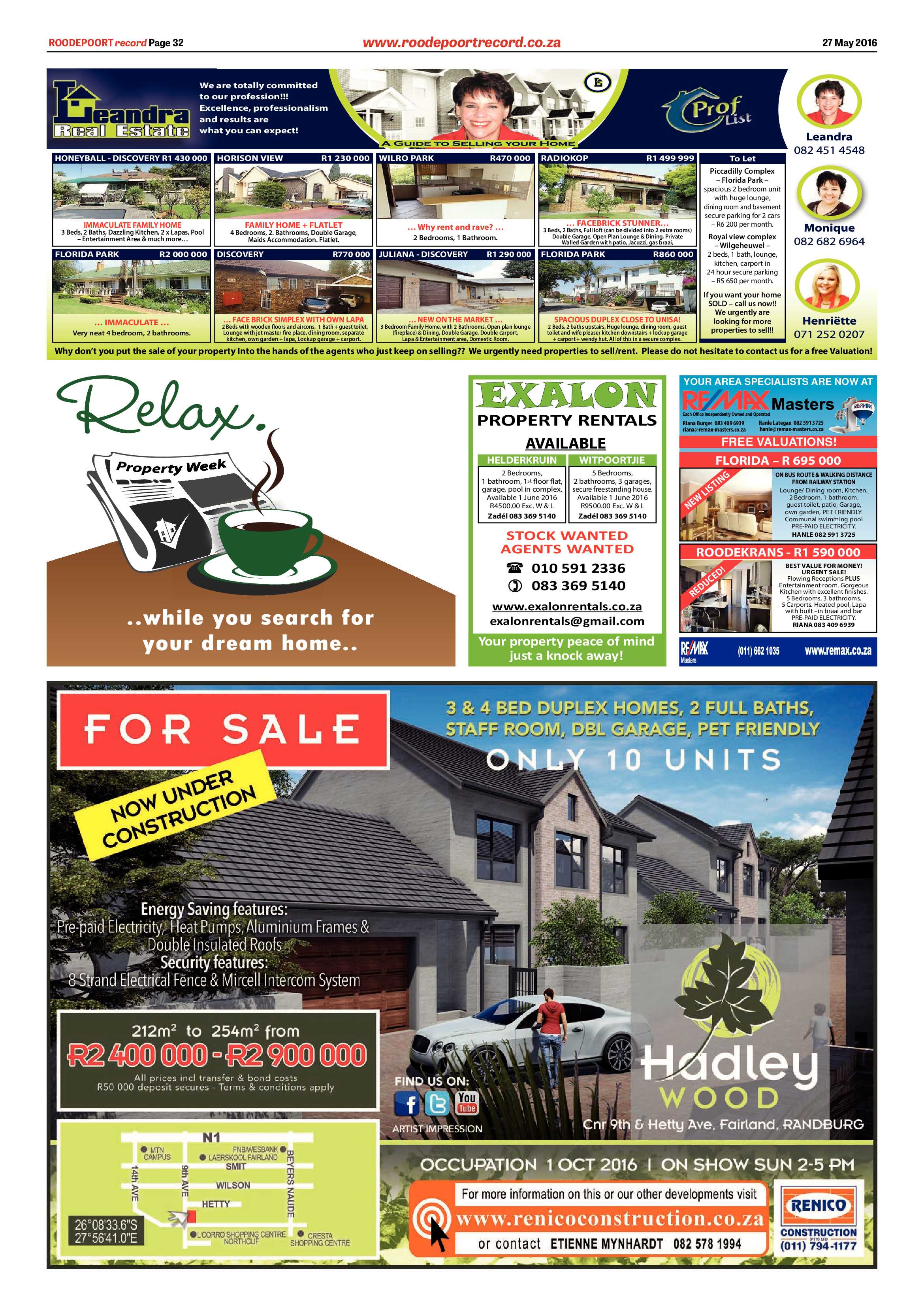 Roodepoort Record 27 May 2016 page 32