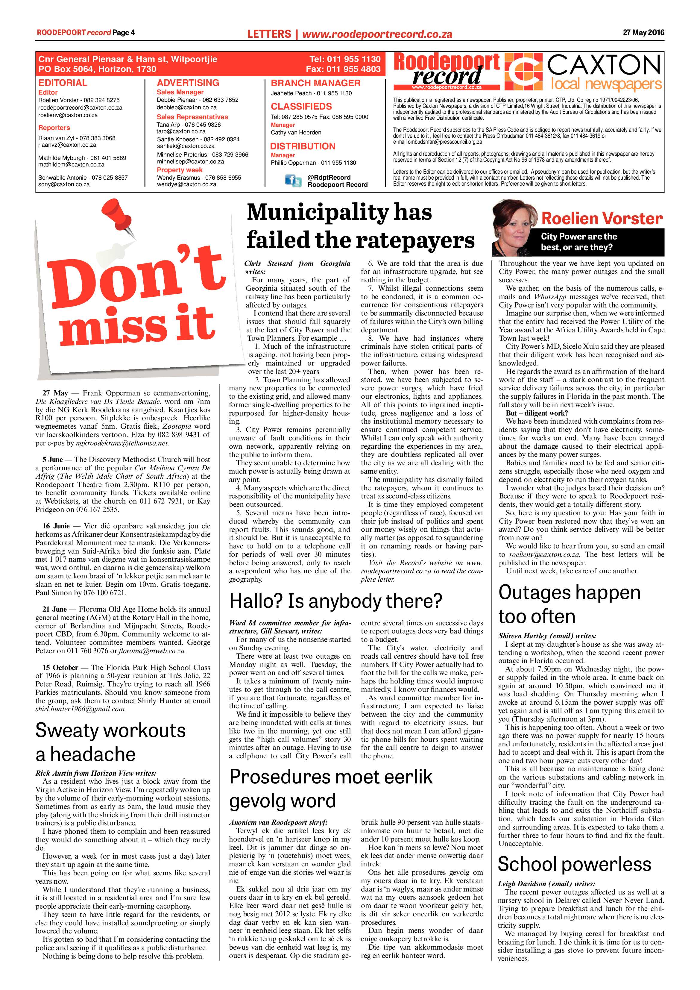 Roodepoort Record 27 May 2016 page 4