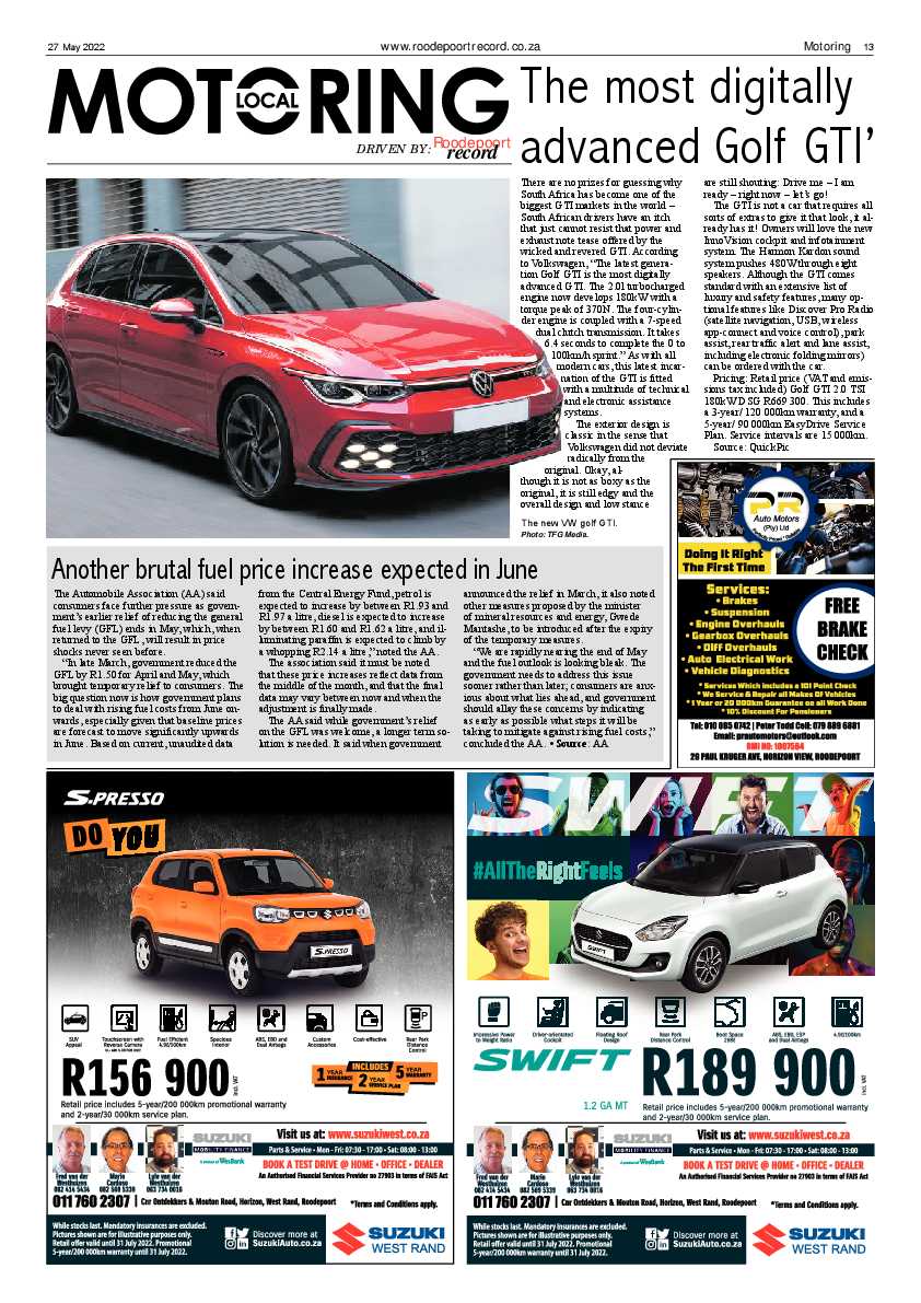 Roodepoort Record 27 May 2022 page 13