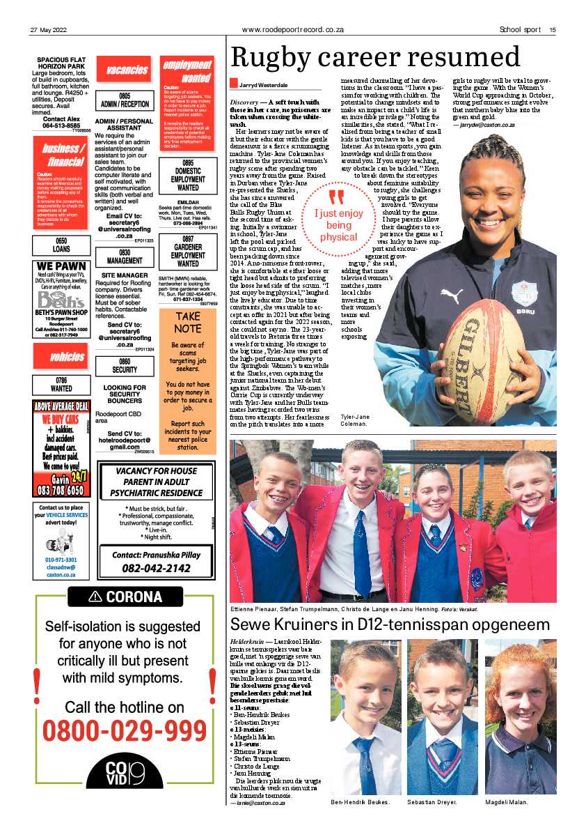 Roodepoort Record 27 May 2022 page 15