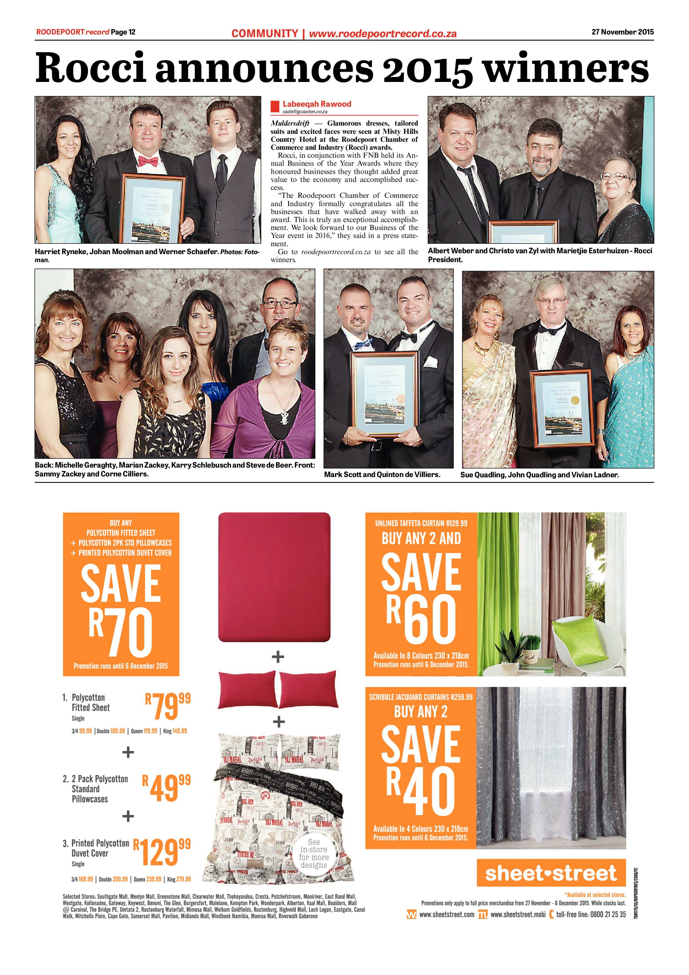 Roodepoort Record 27 November 2015 page 12