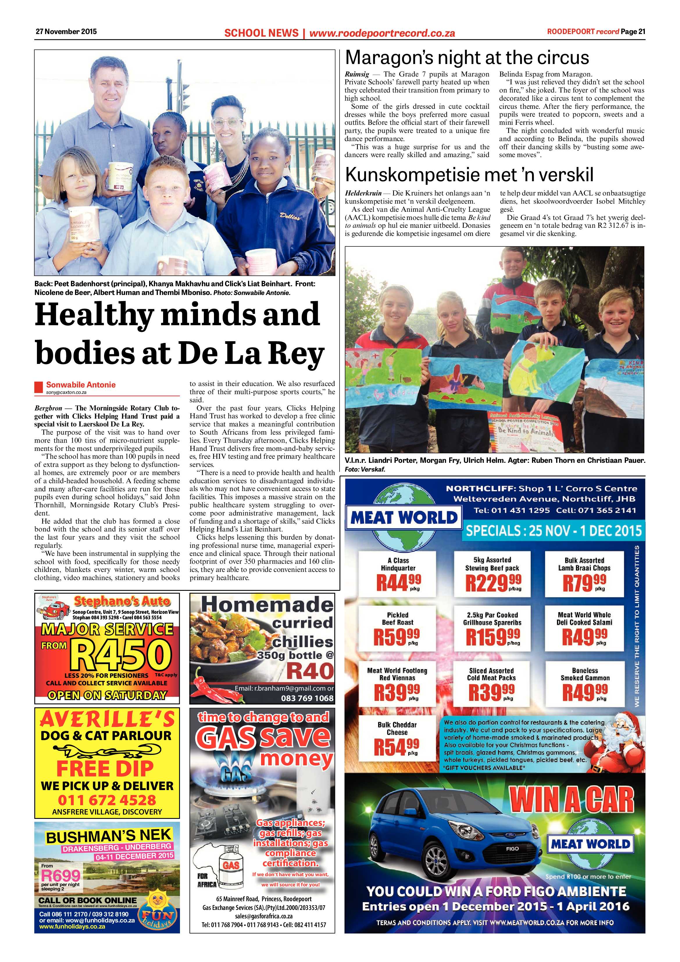 Roodepoort Record 27 November 2015 page 21