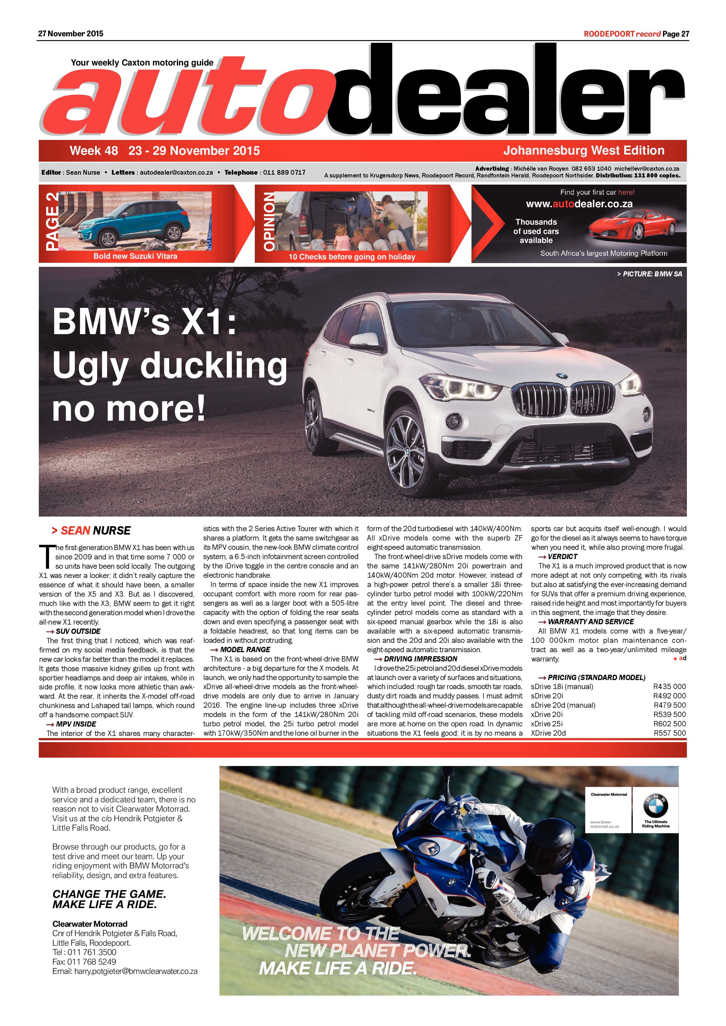 Roodepoort Record 27 November 2015 page 27