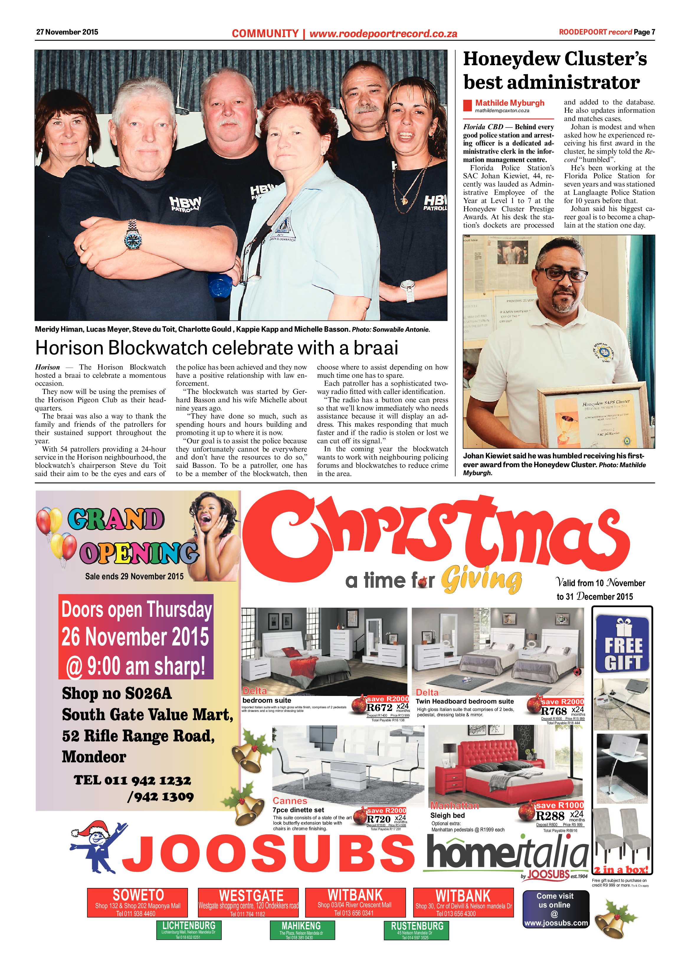 Roodepoort Record 27 November 2015 page 7
