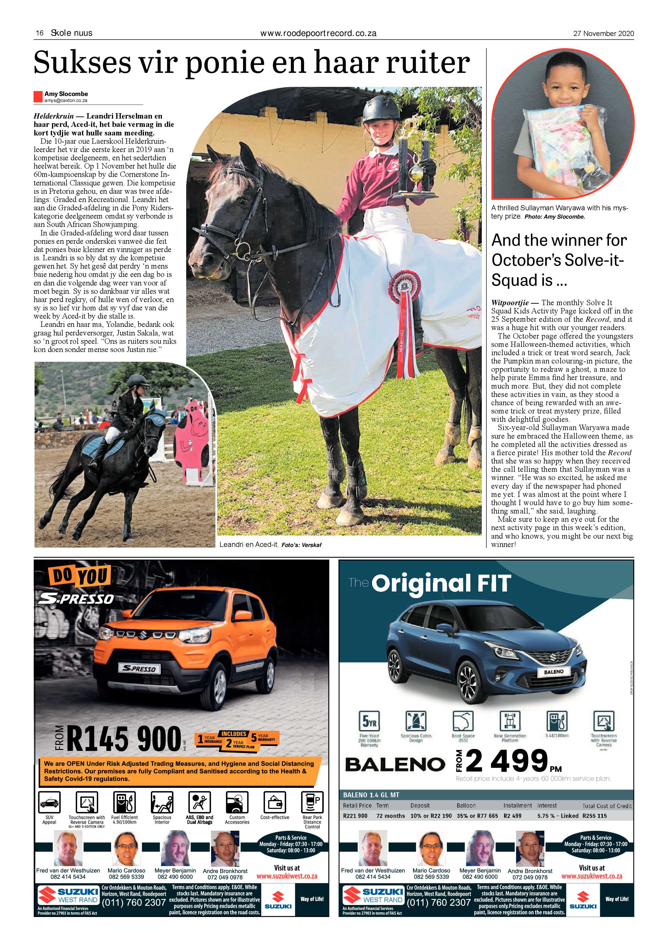 Roodepoort Record 27 November 2020 page 16