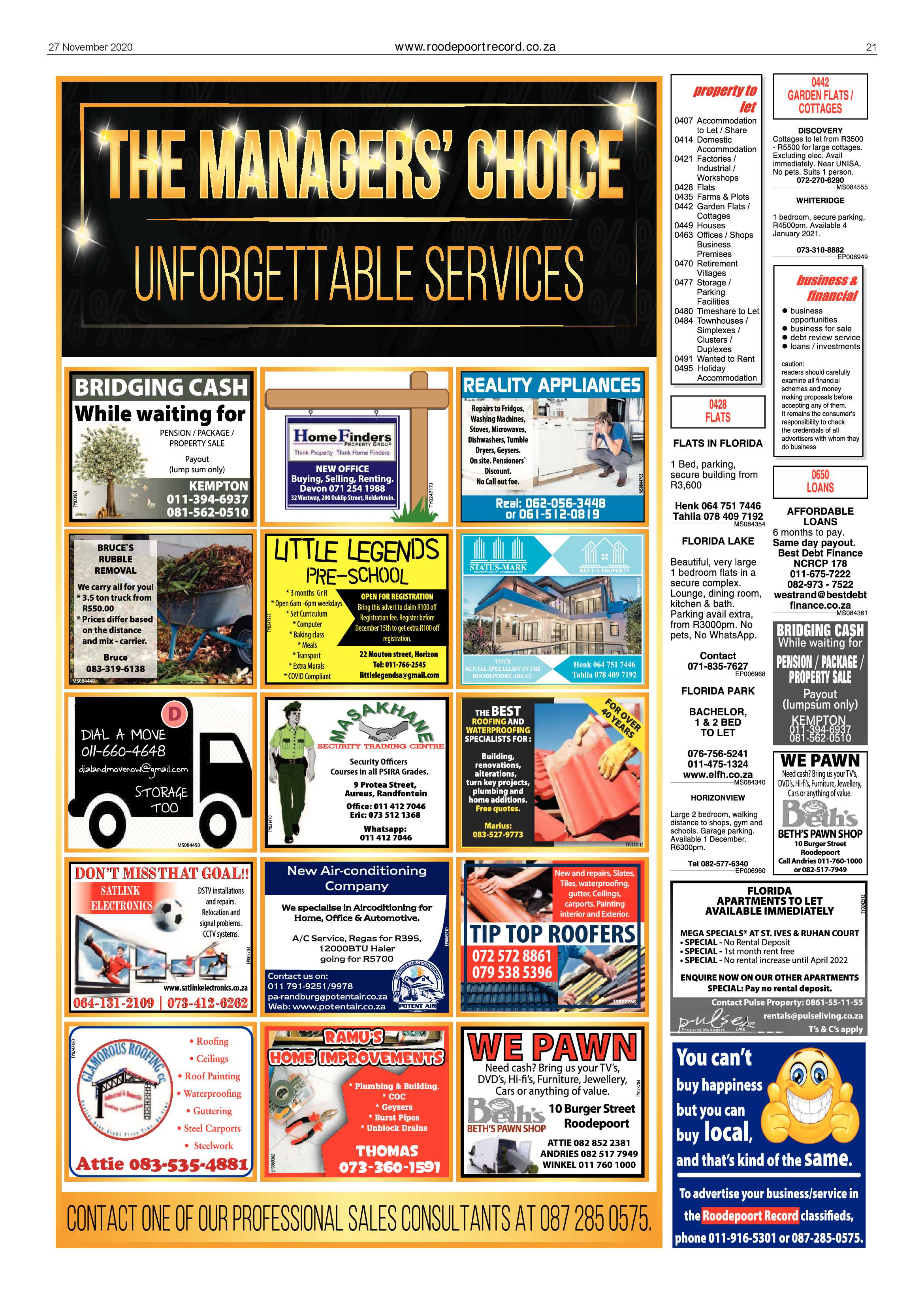 Roodepoort Record 27 November 2020 page 21