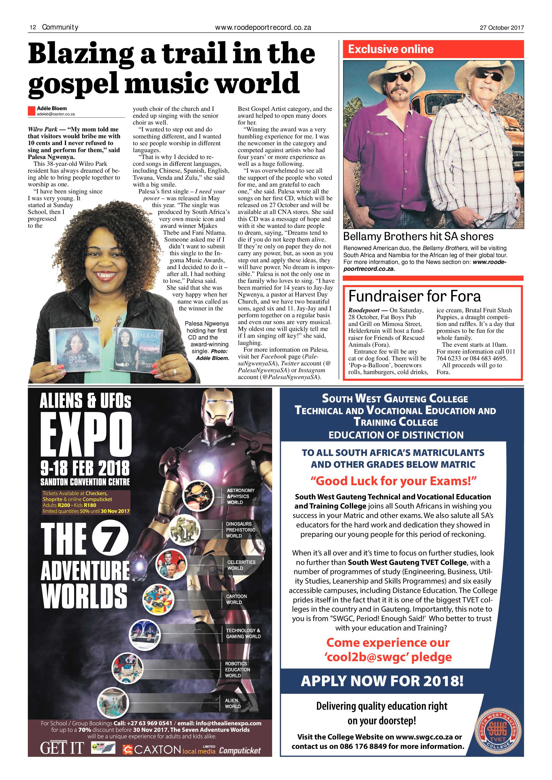 Roodepoort Record 27 October 2017 page 12