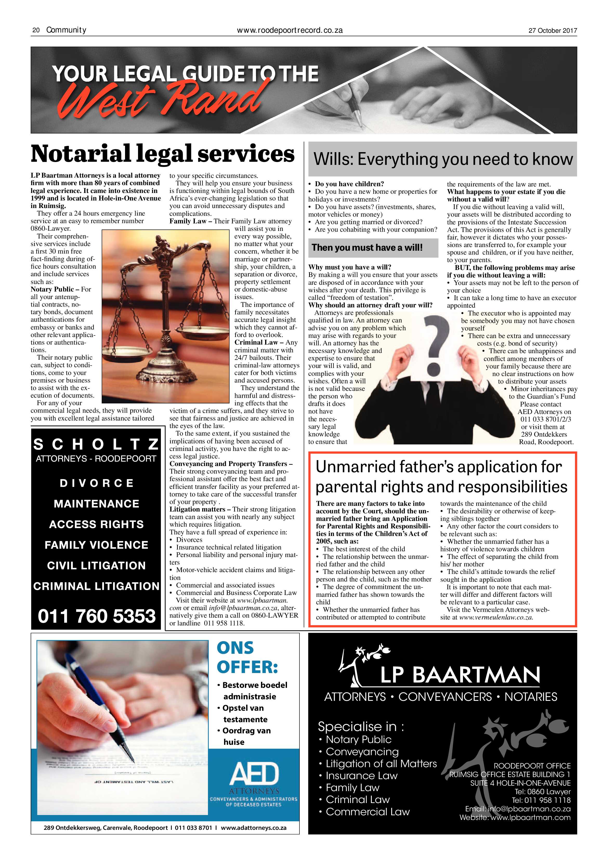 Roodepoort Record 27 October 2017 page 20