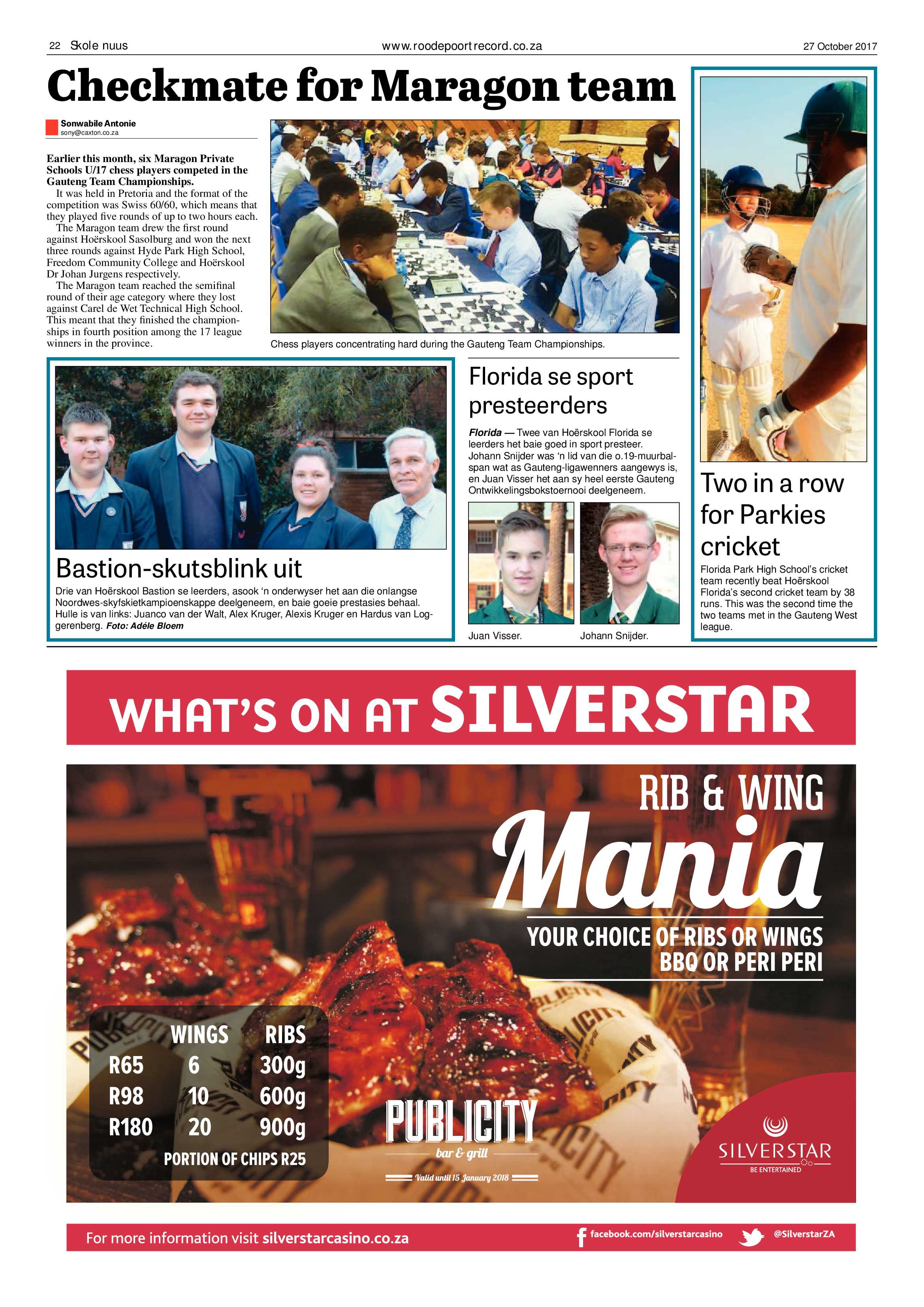 Roodepoort Record 27 October 2017 page 22