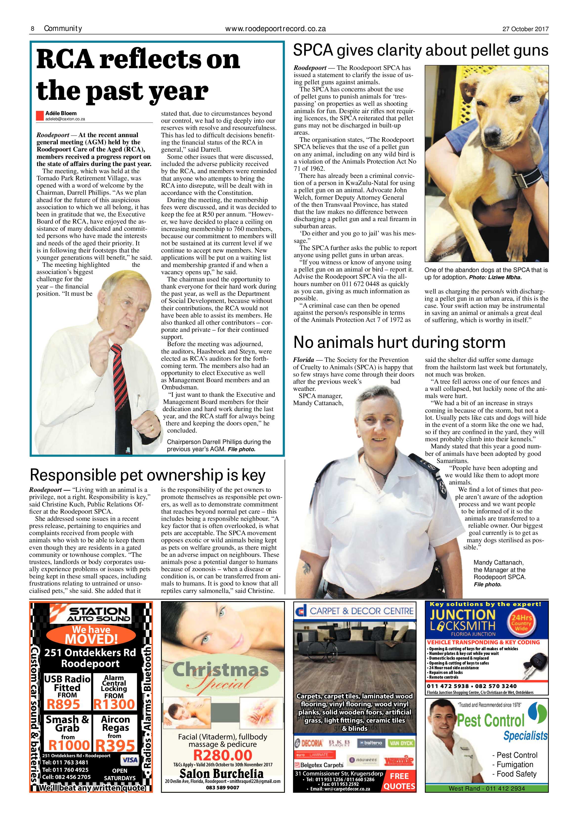 Roodepoort Record 27 October 2017 page 8