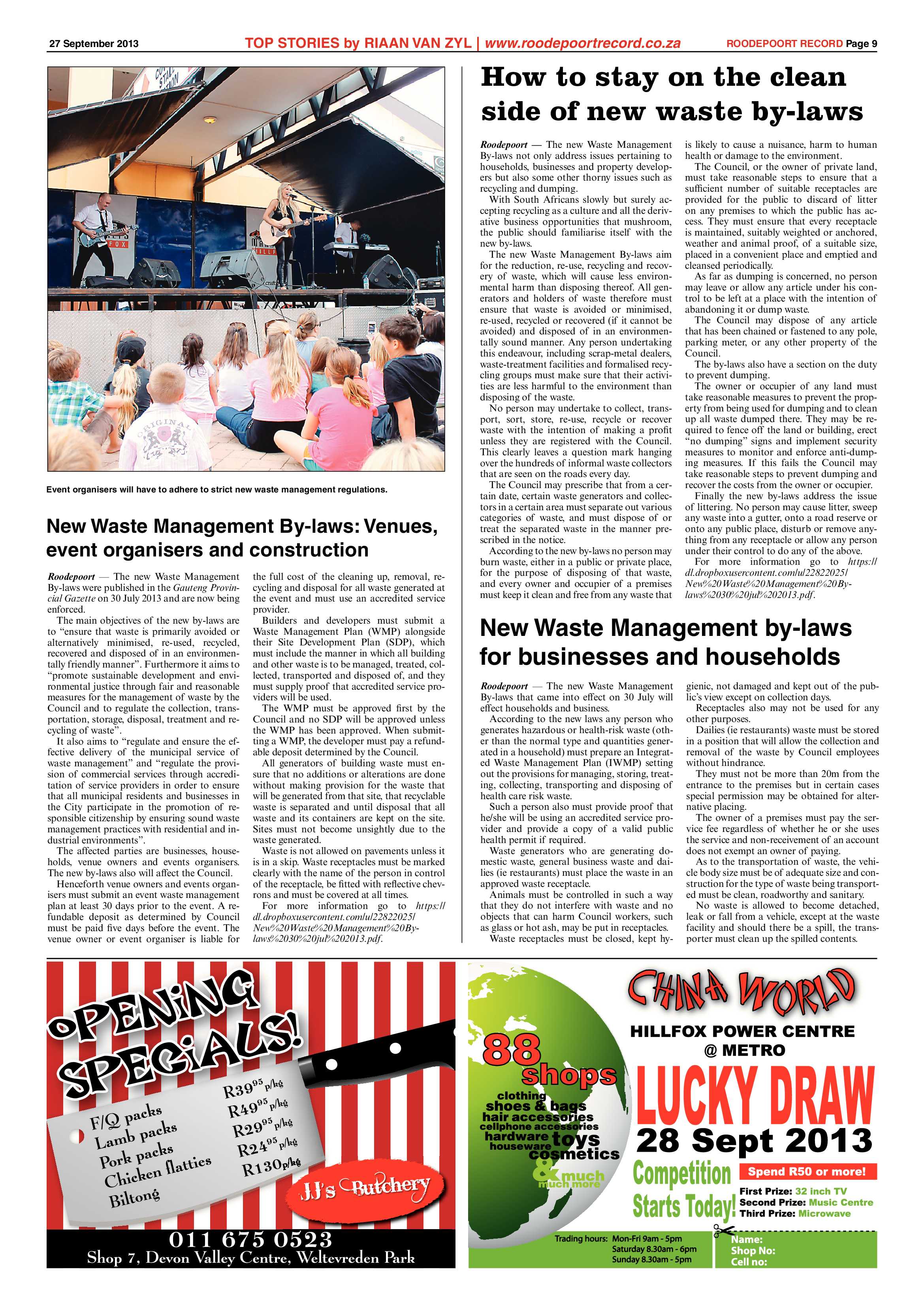 Roodepoort Record 27 September 2013 page 11