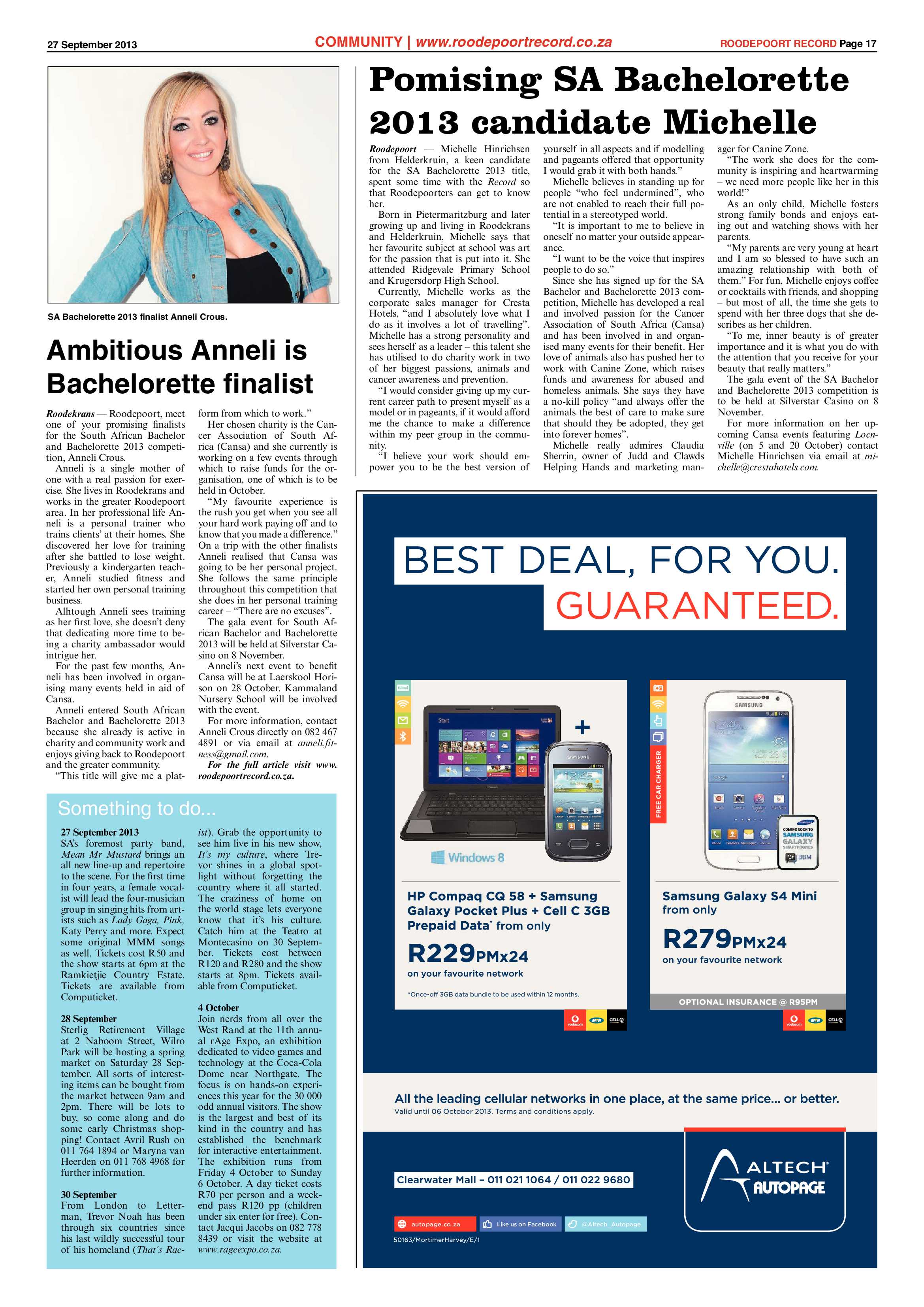 Roodepoort Record 27 September 2013 page 19