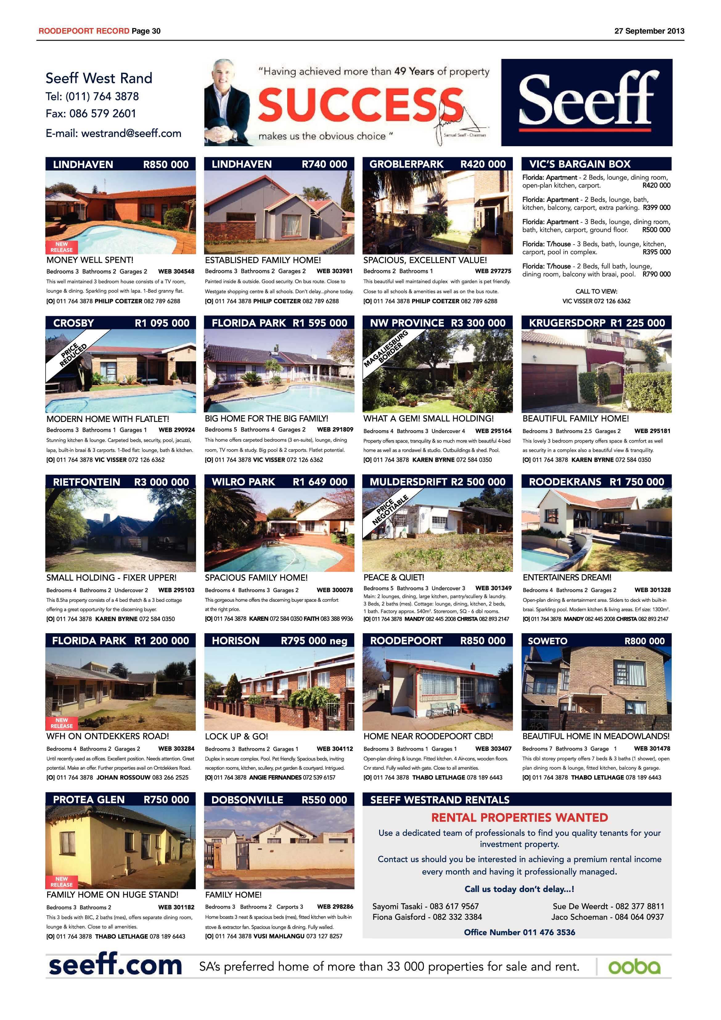 Roodepoort Record 27 September 2013 page 32