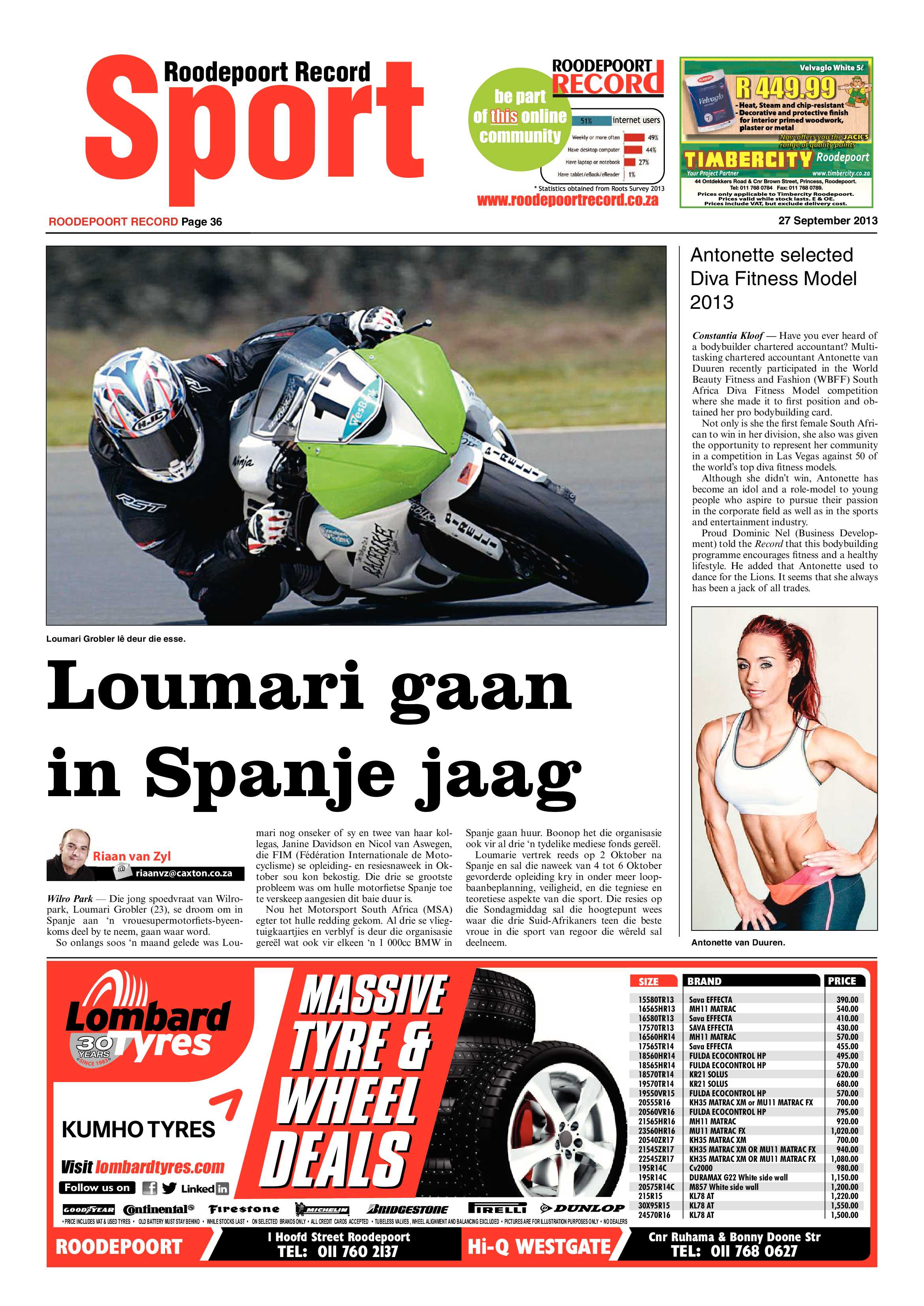 Roodepoort Record 27 September 2013 page 38