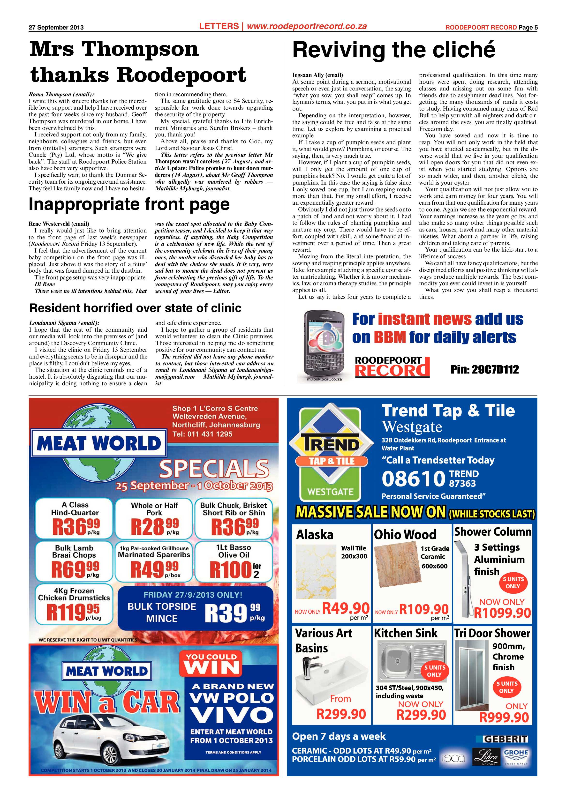 Roodepoort Record 27 September 2013 page 7