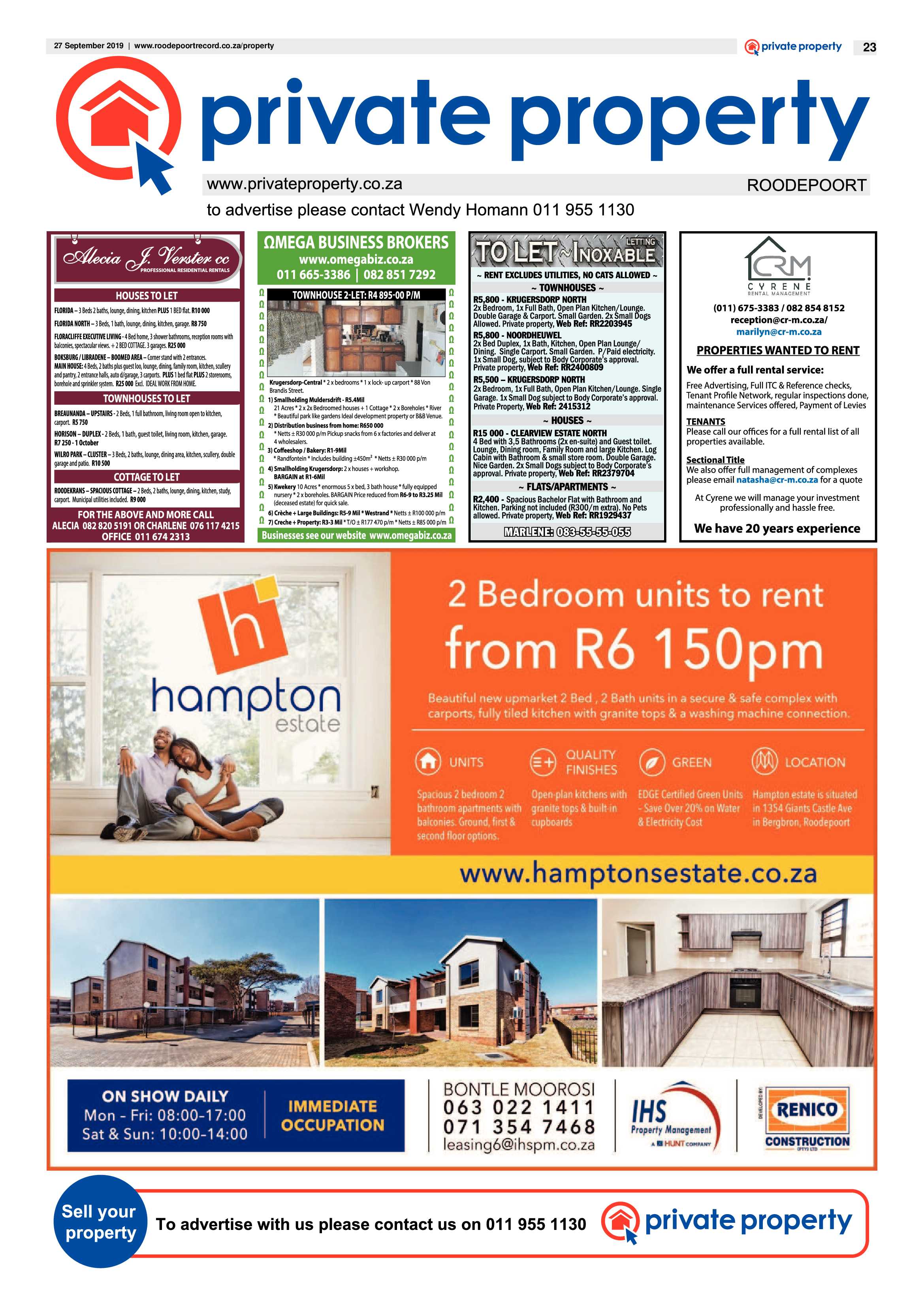 Roodepoort Record 27 September 2019 page 23