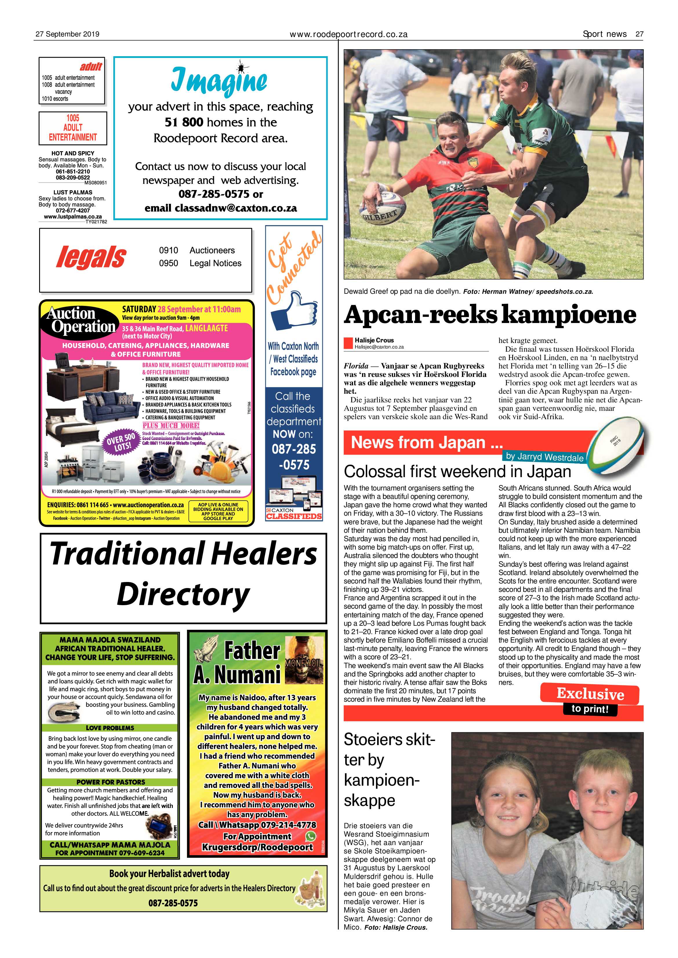 Roodepoort Record 27 September 2019 page 27