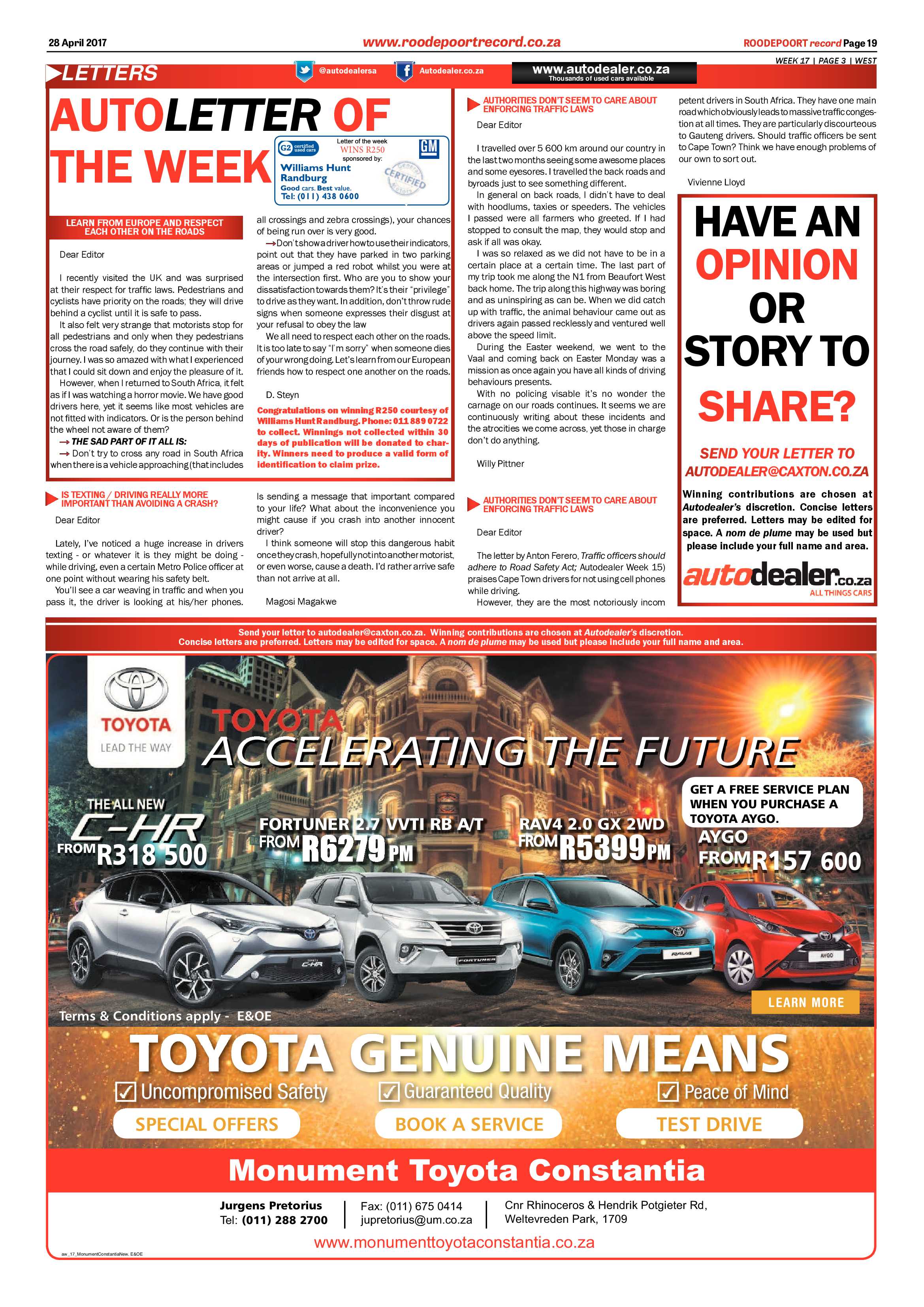 Roodepoort Record 28 April 2017 page 19