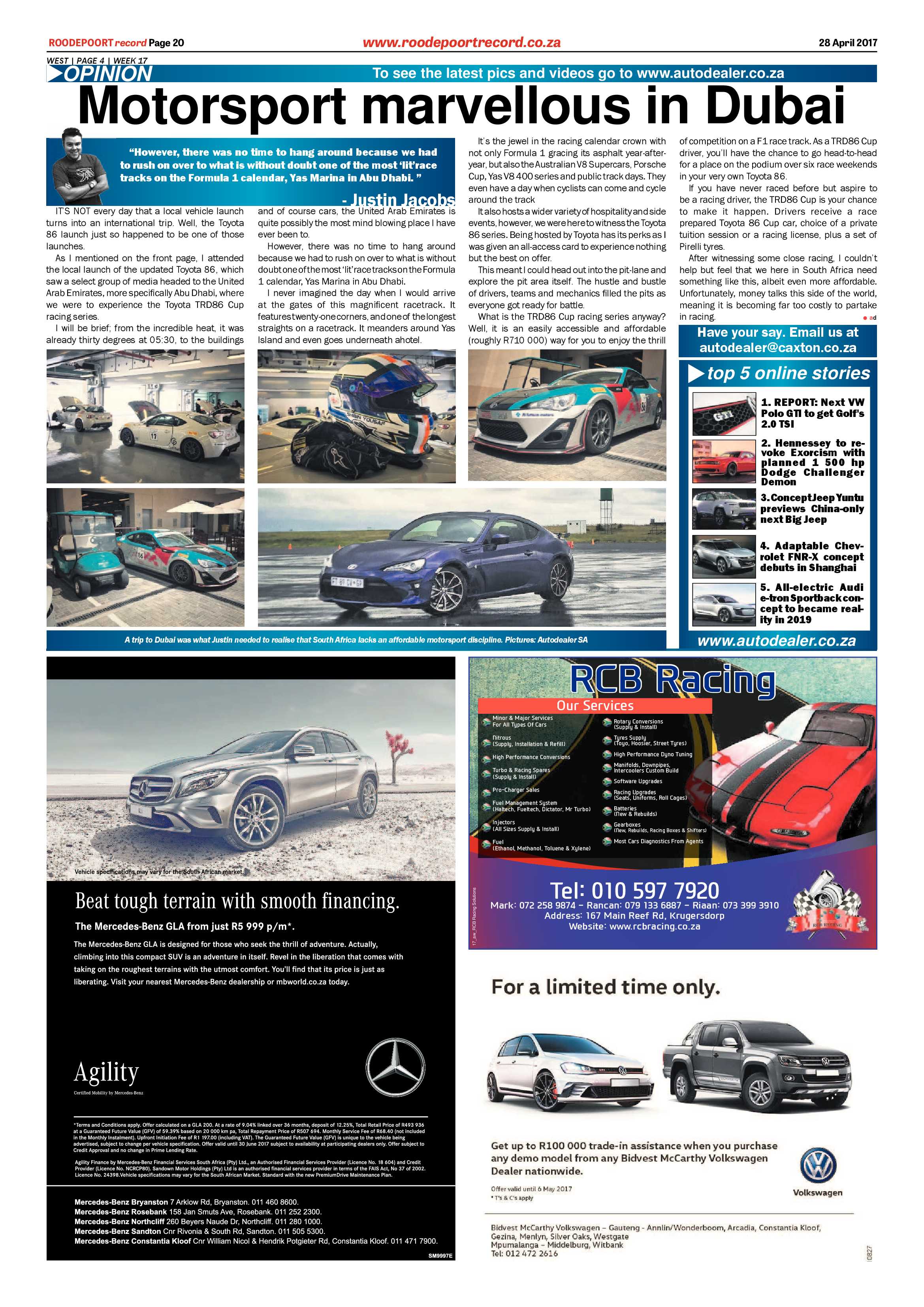 Roodepoort Record 28 April 2017 page 20