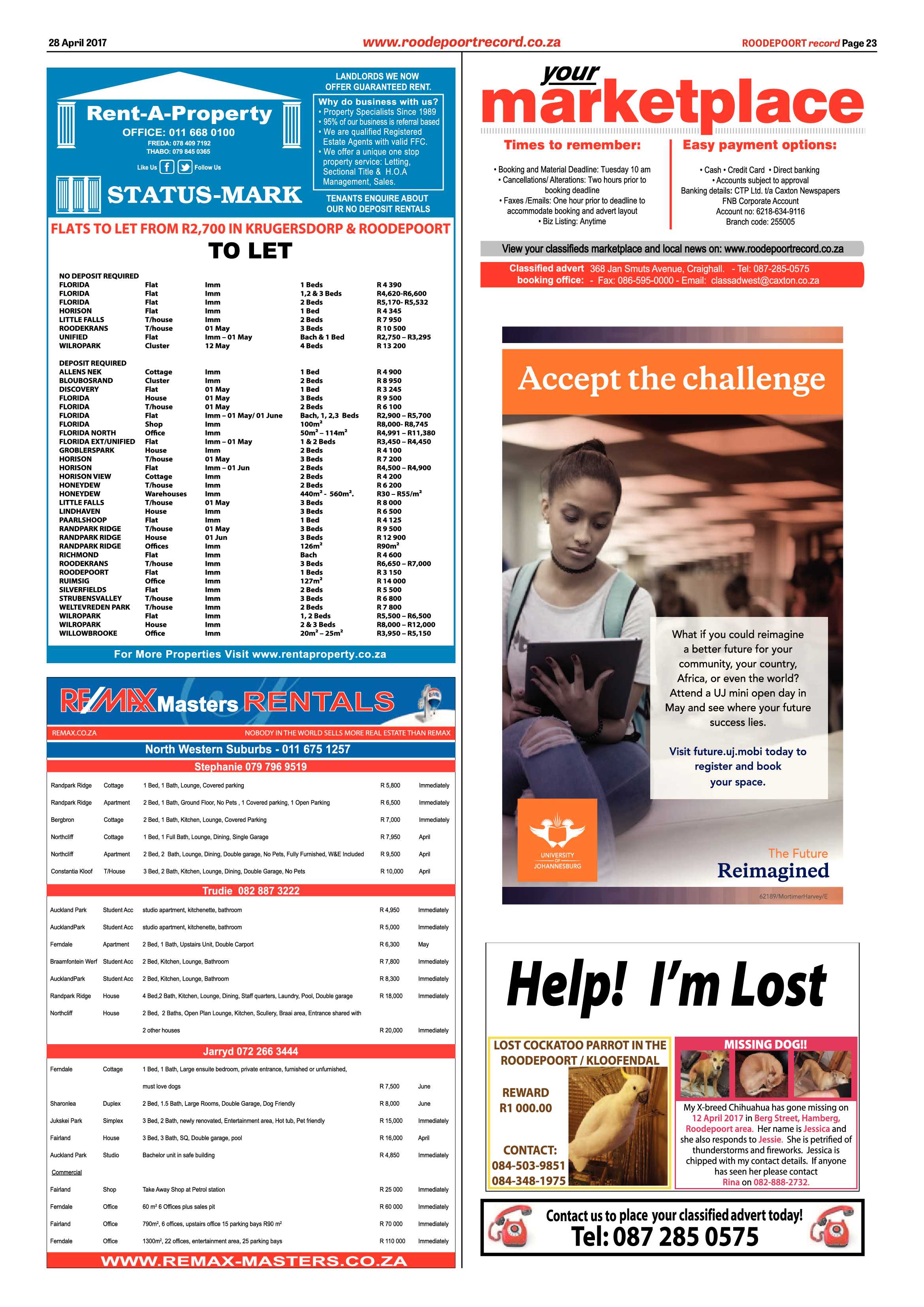 Roodepoort Record 28 April 2017 page 23