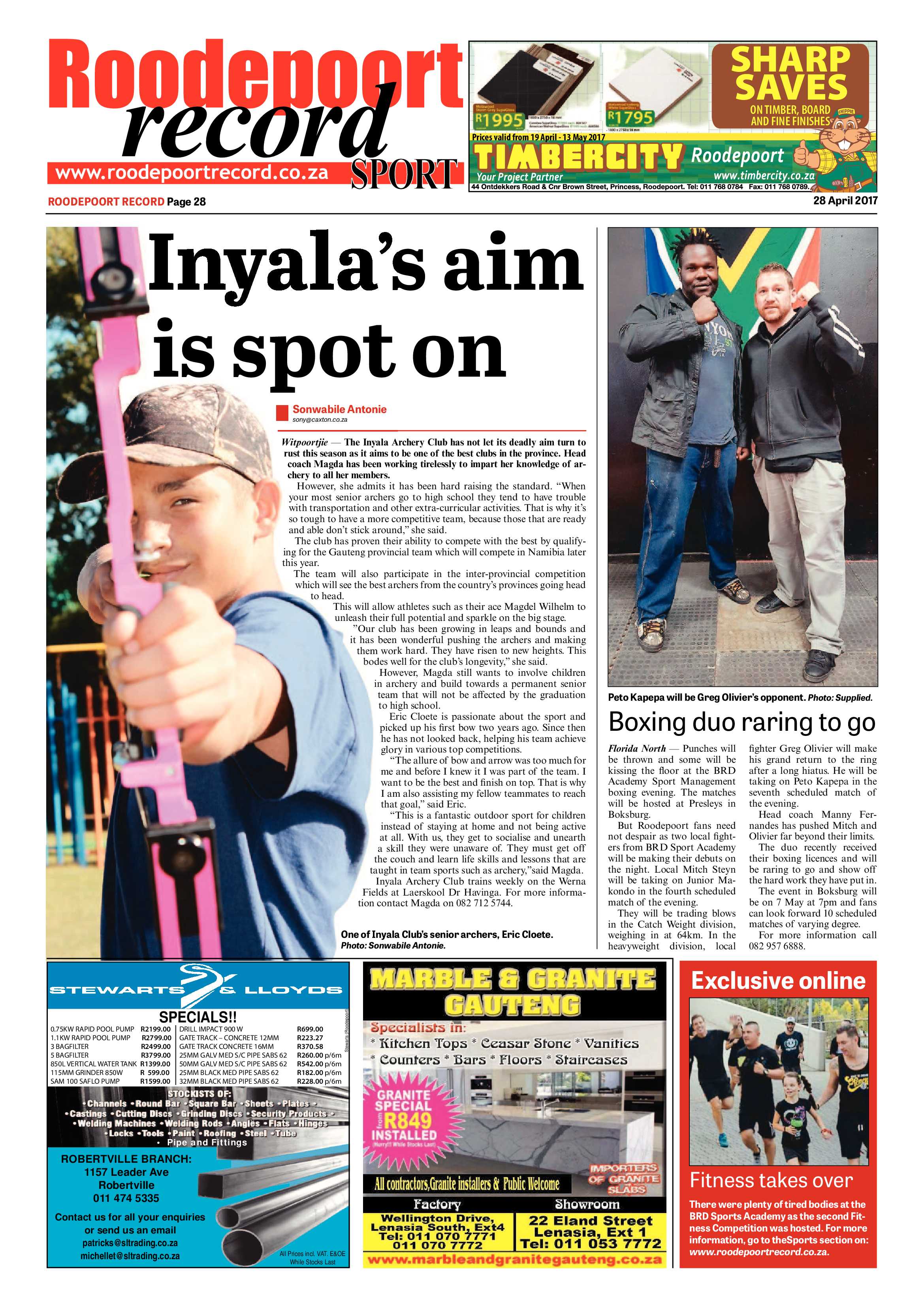 Roodepoort Record 28 April 2017 page 28