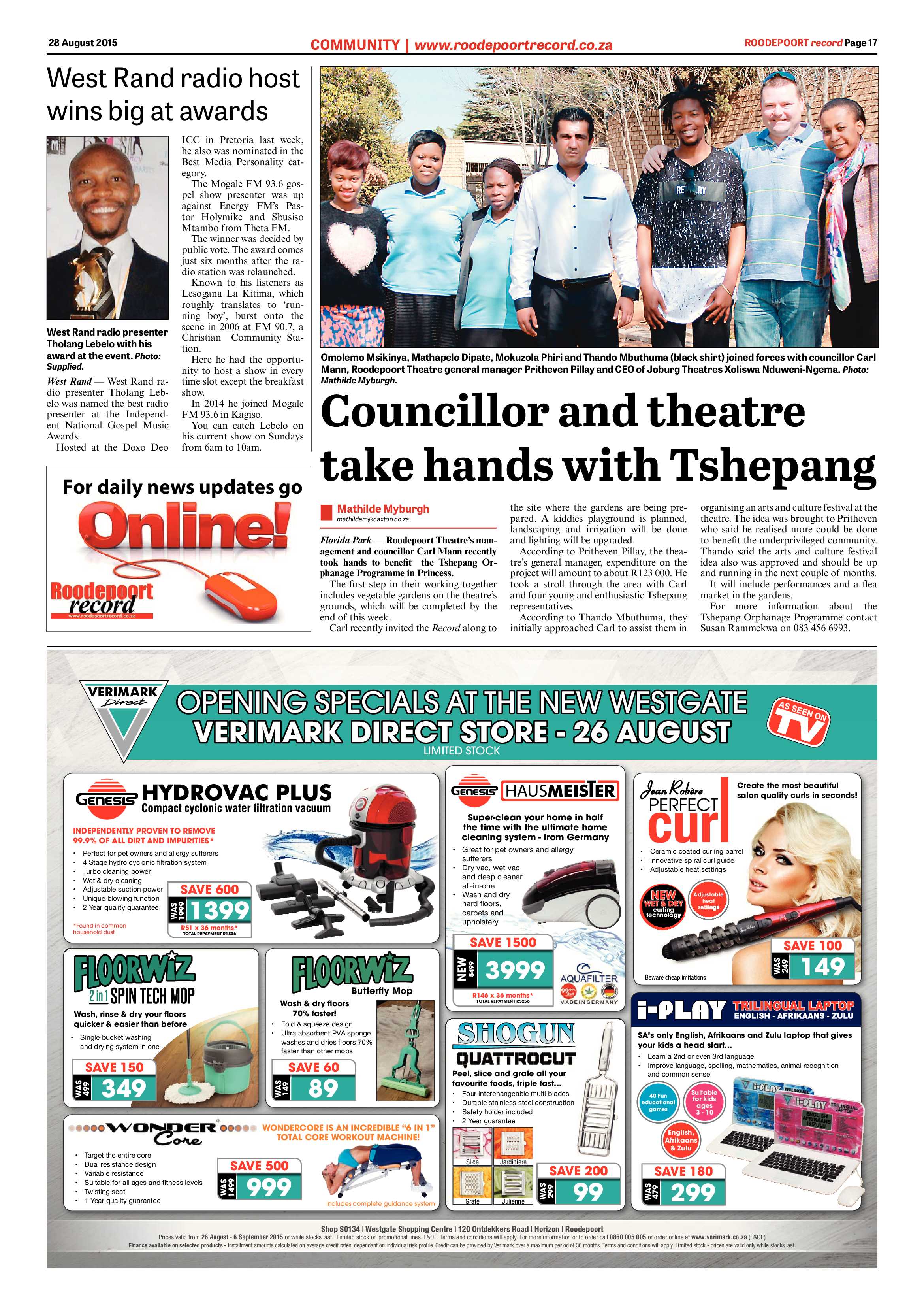 Roodepoort Record 28 August 2015 page 17