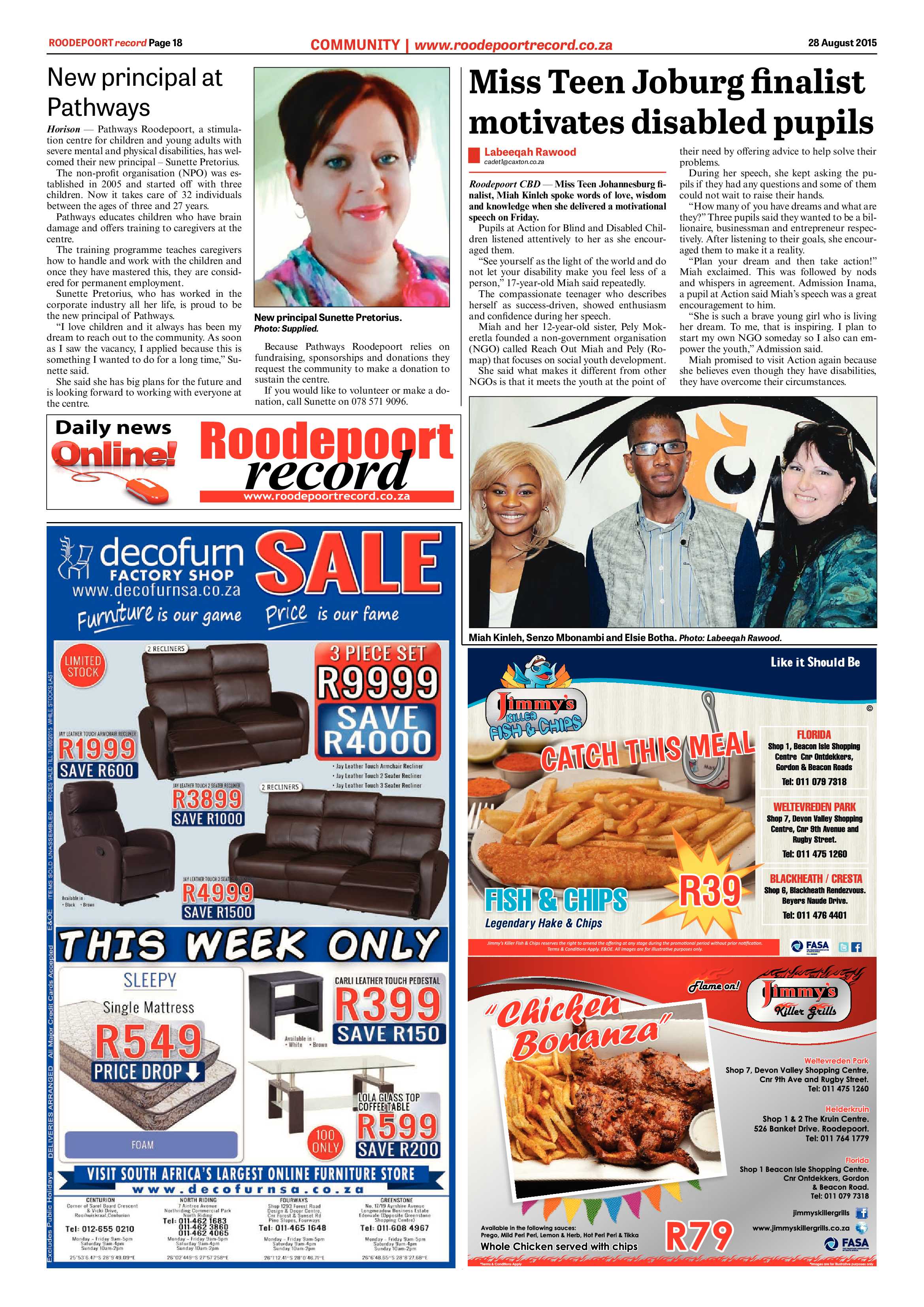 Roodepoort Record 28 August 2015 page 18