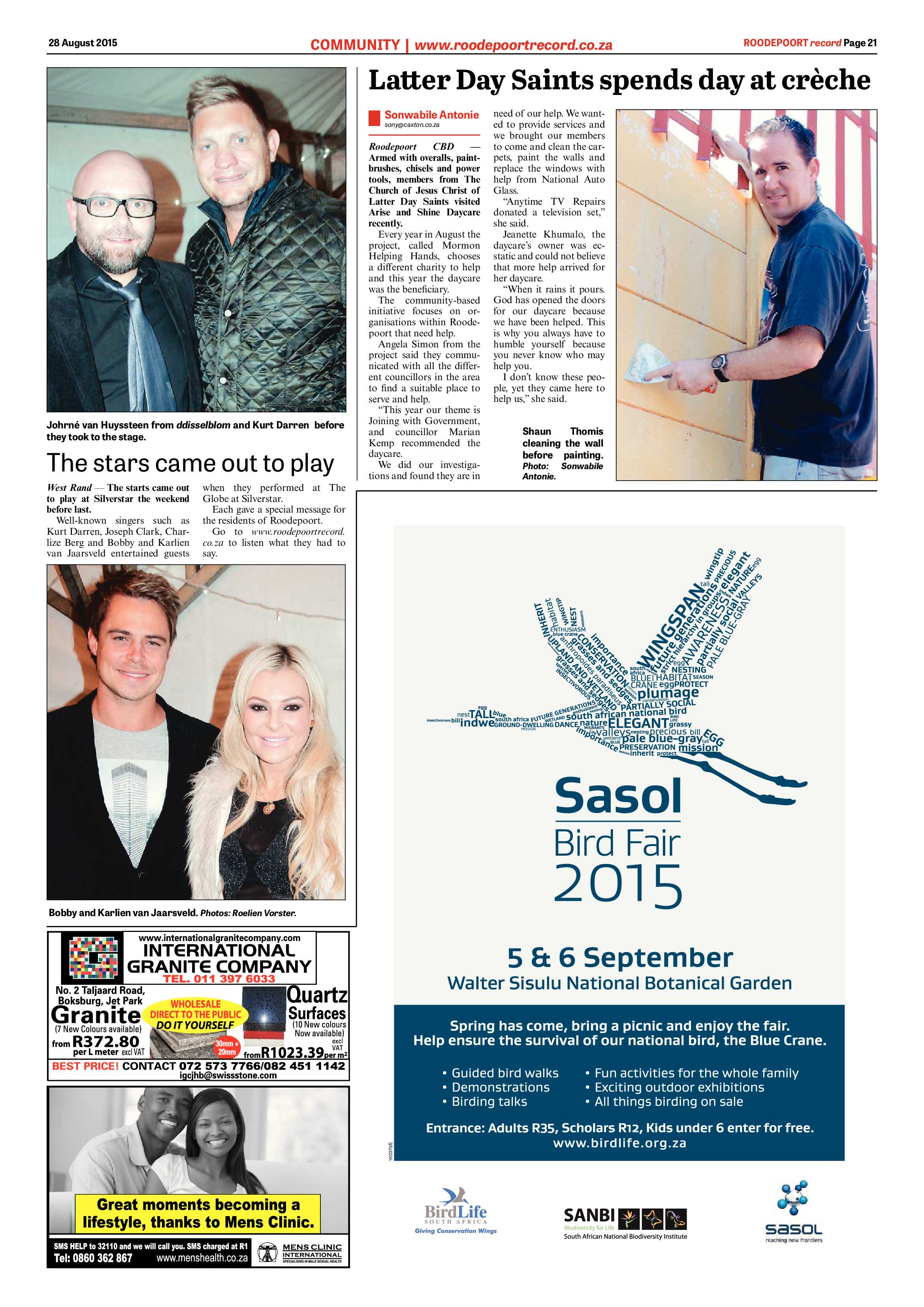 Roodepoort Record 28 August 2015 page 21