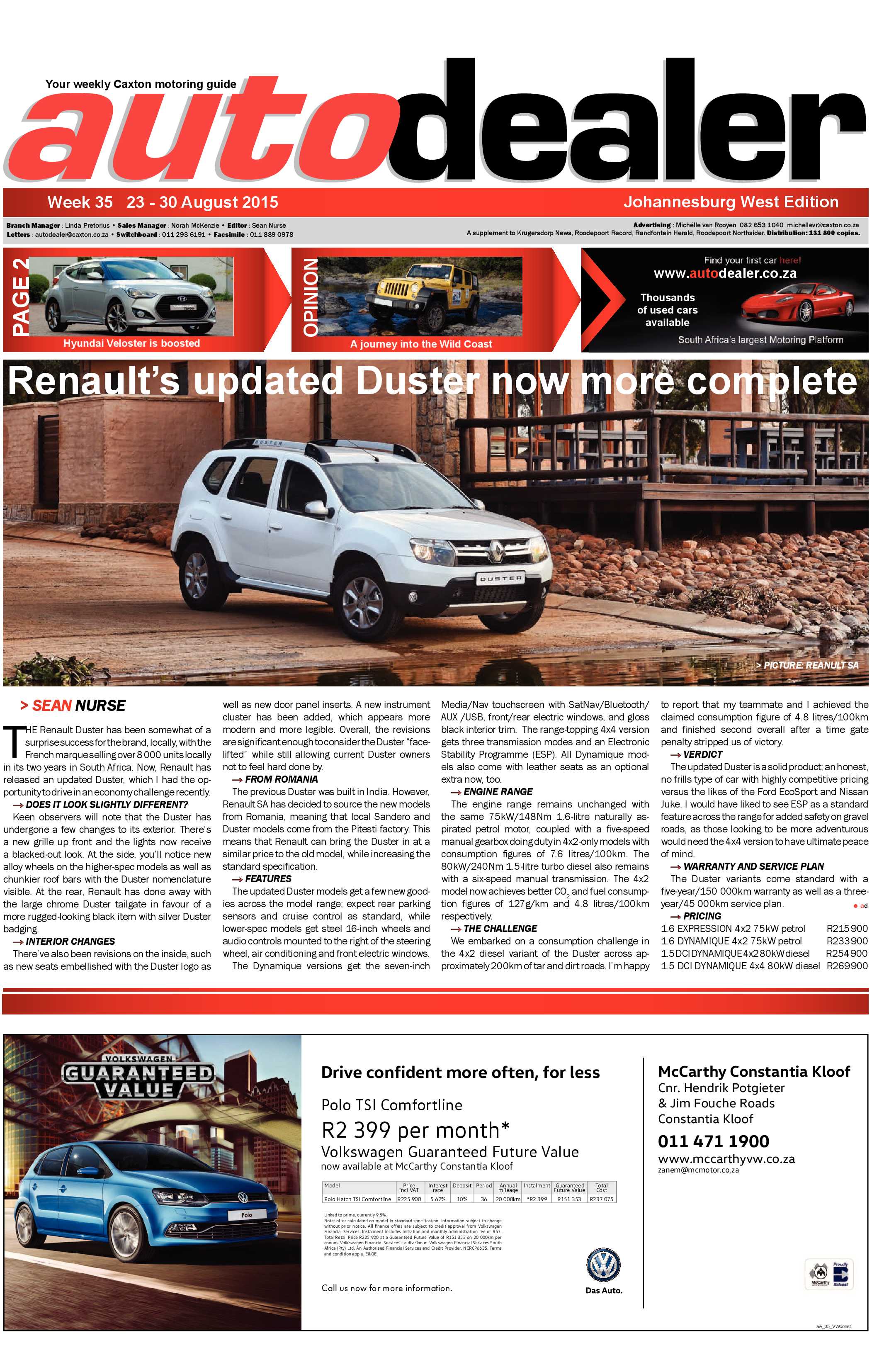 Roodepoort Record 28 August 2015 page 27