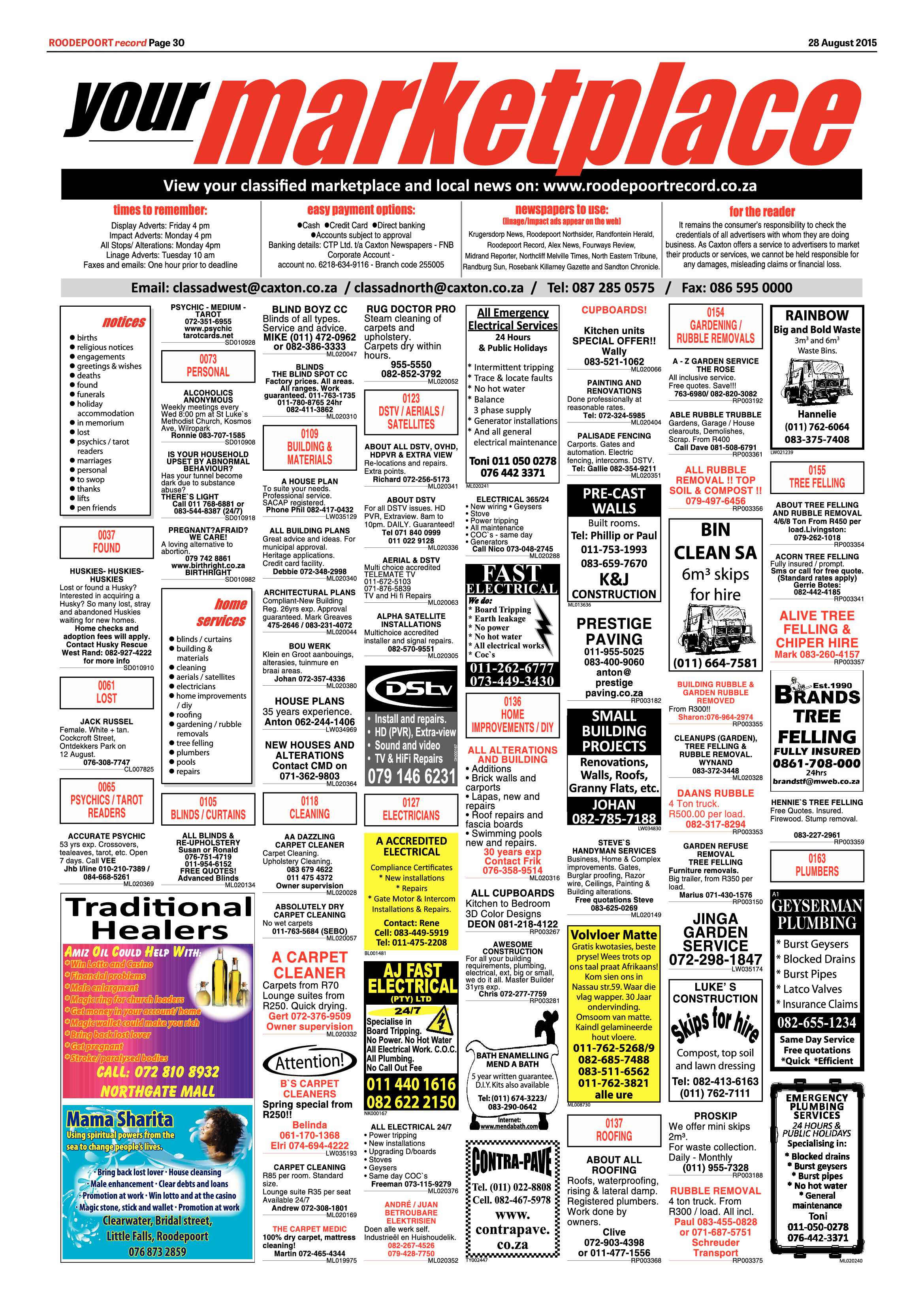 Roodepoort Record 28 August 2015 page 36