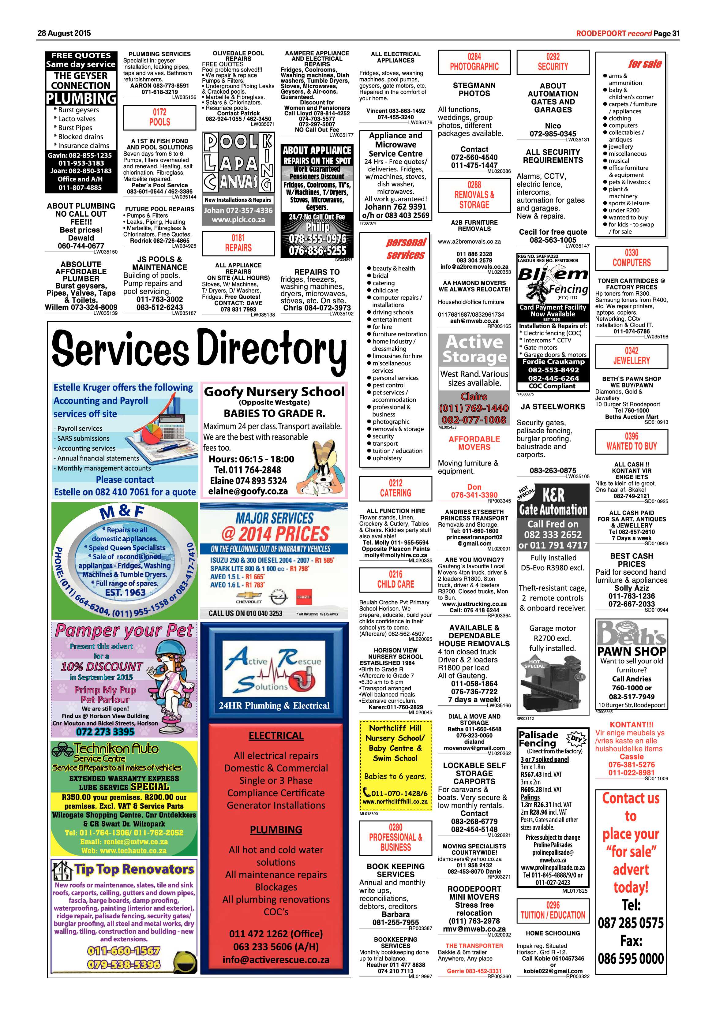 Roodepoort Record 28 August 2015 page 37