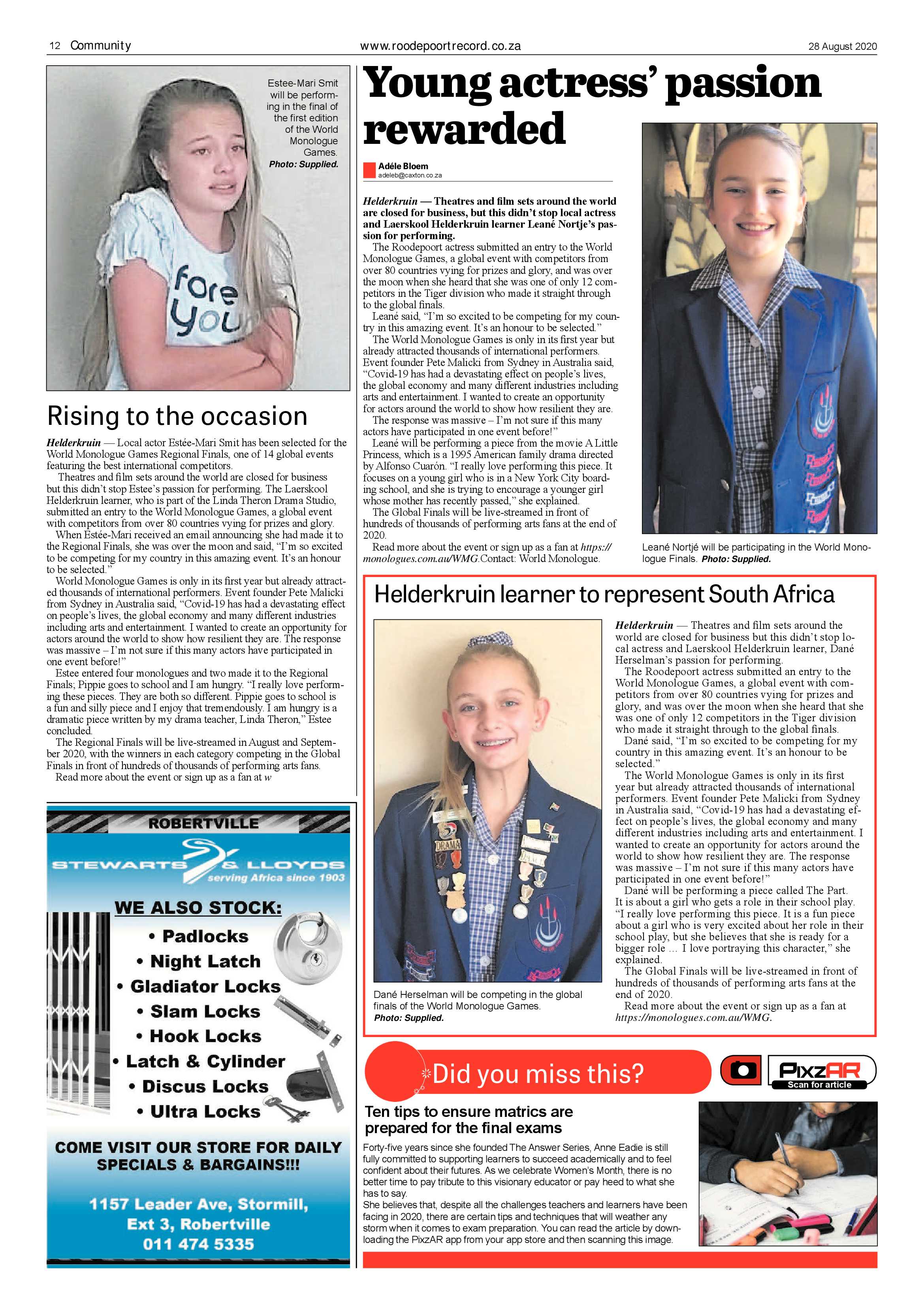 Roodepoort Record 28 August 2020 page 12