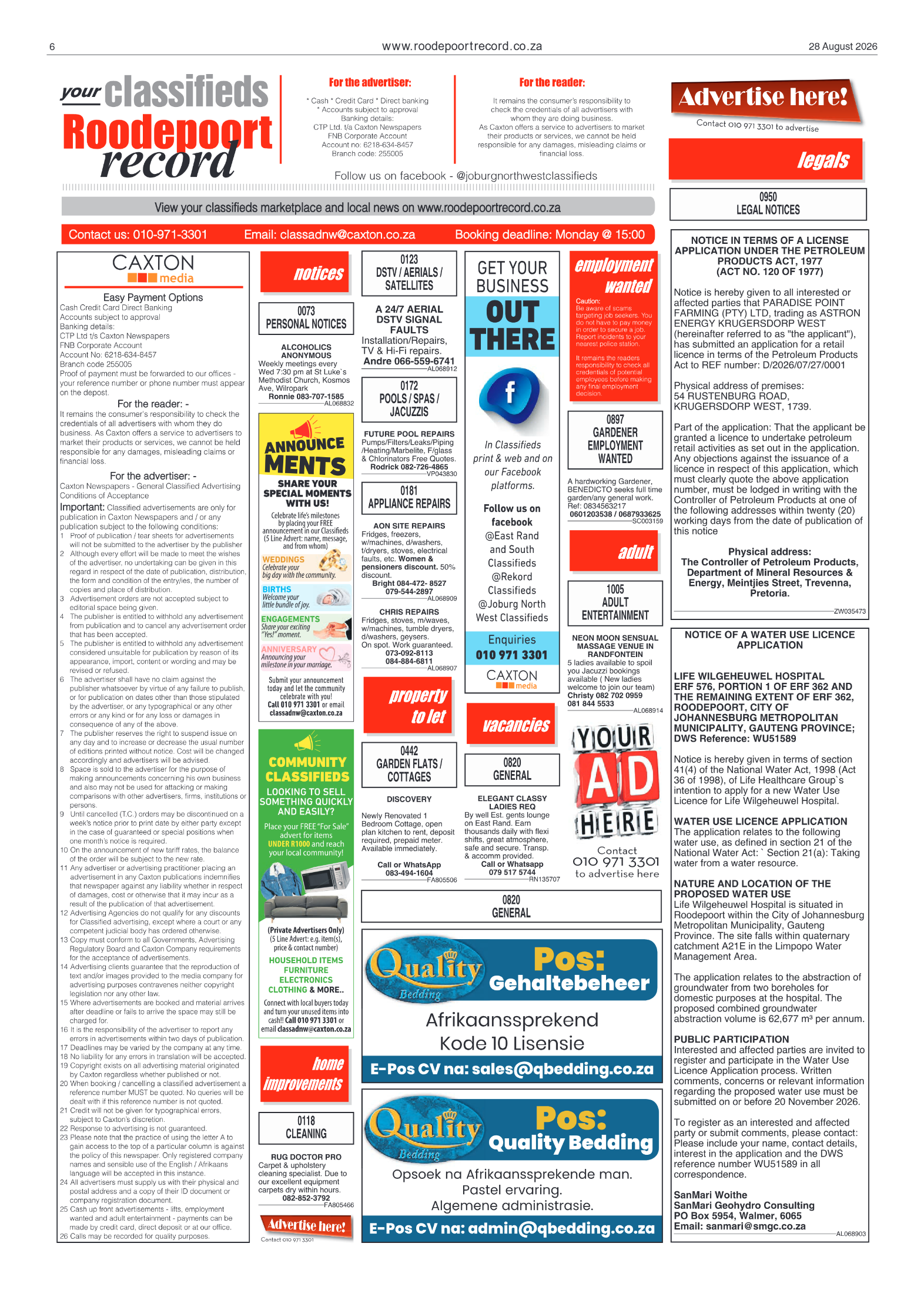 Roodepoort Record 28 August 2026 page 6