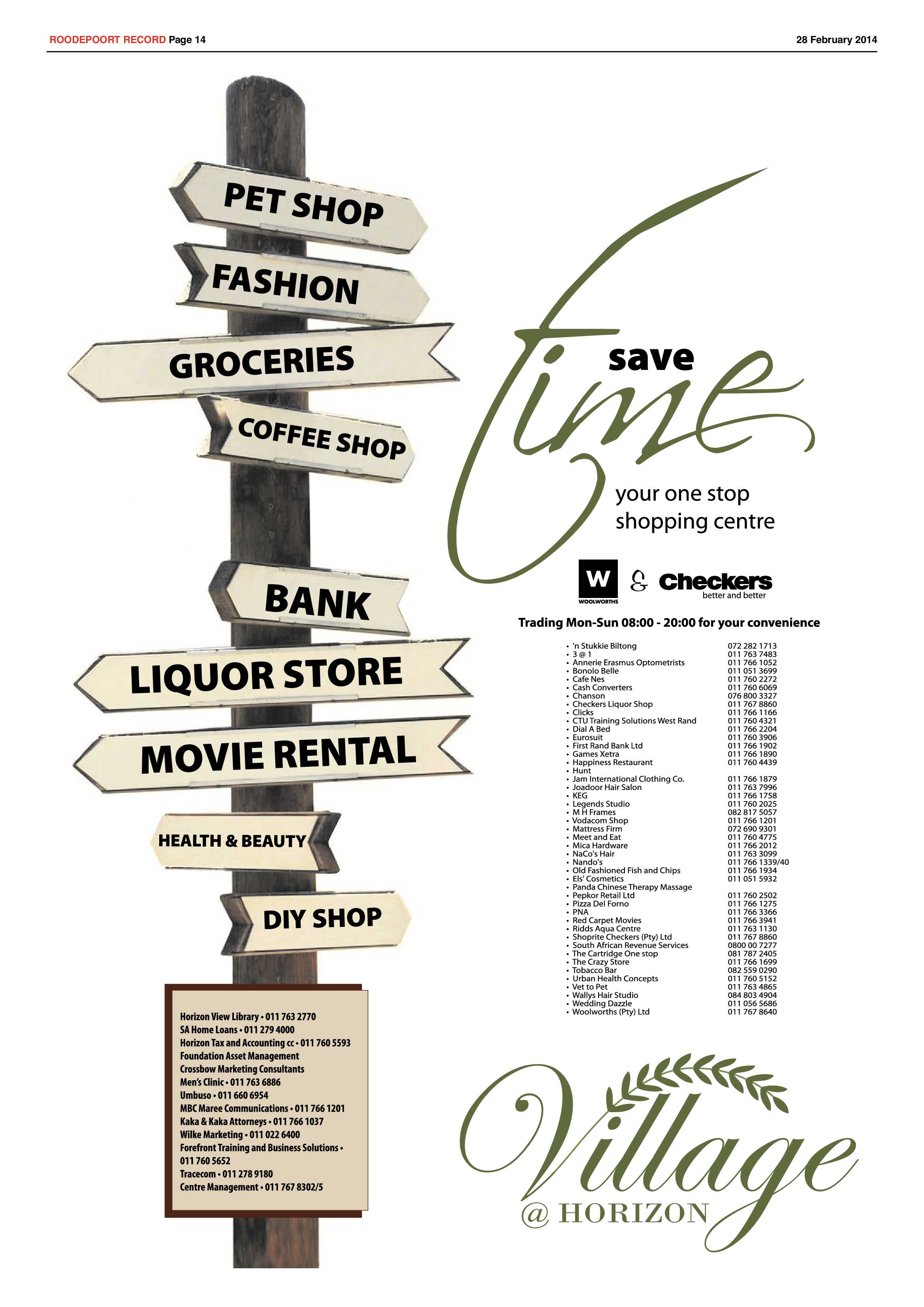 Roodepoort Record 28 February 2014 page 14