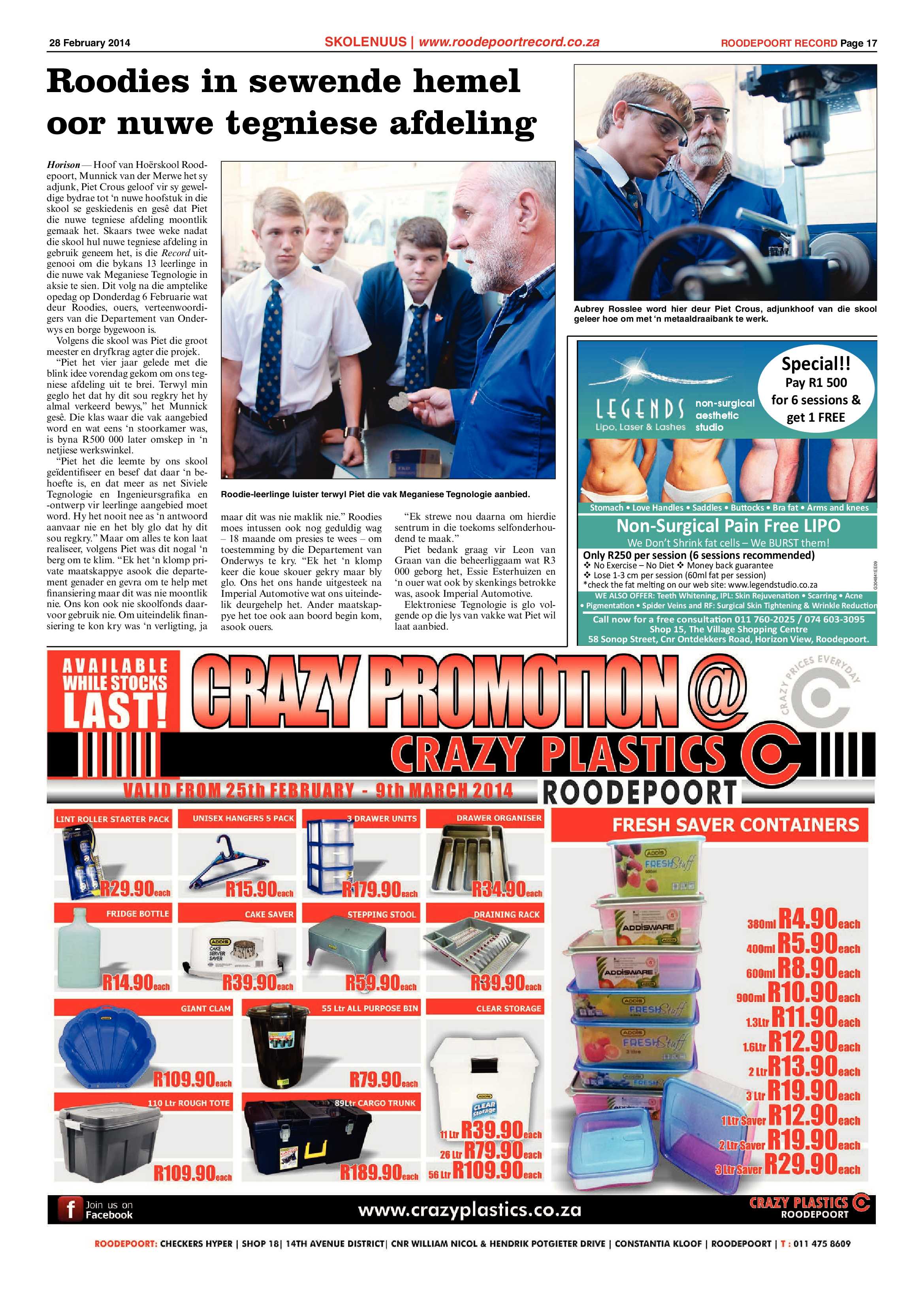 Roodepoort Record 28 February 2014 page 17