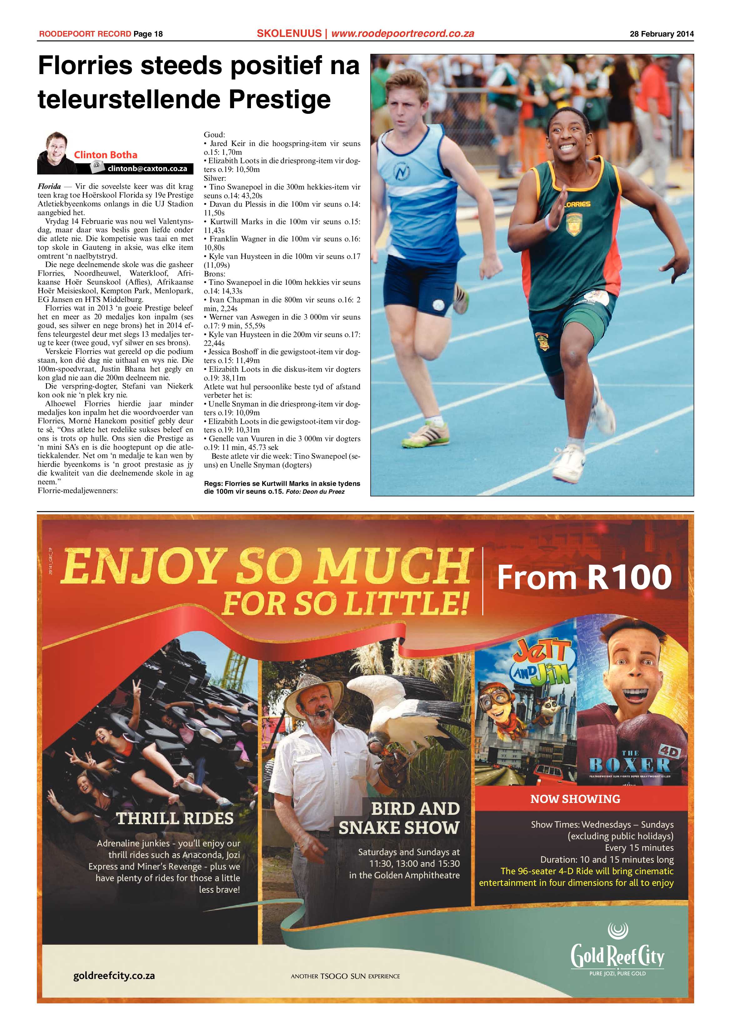 Roodepoort Record 28 February 2014 page 18