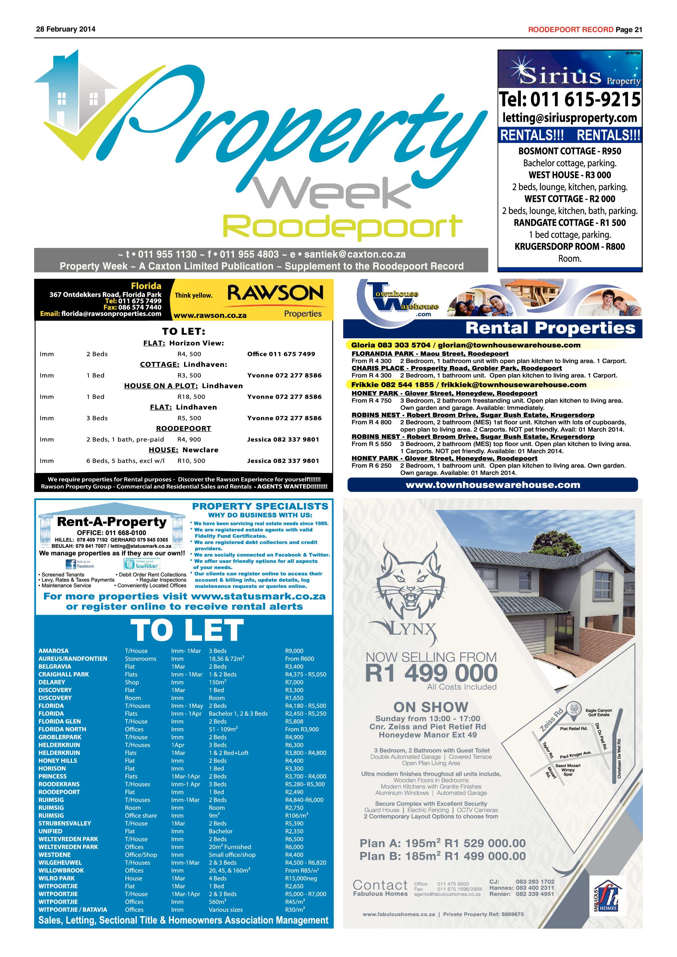 Roodepoort Record 28 February 2014 page 21