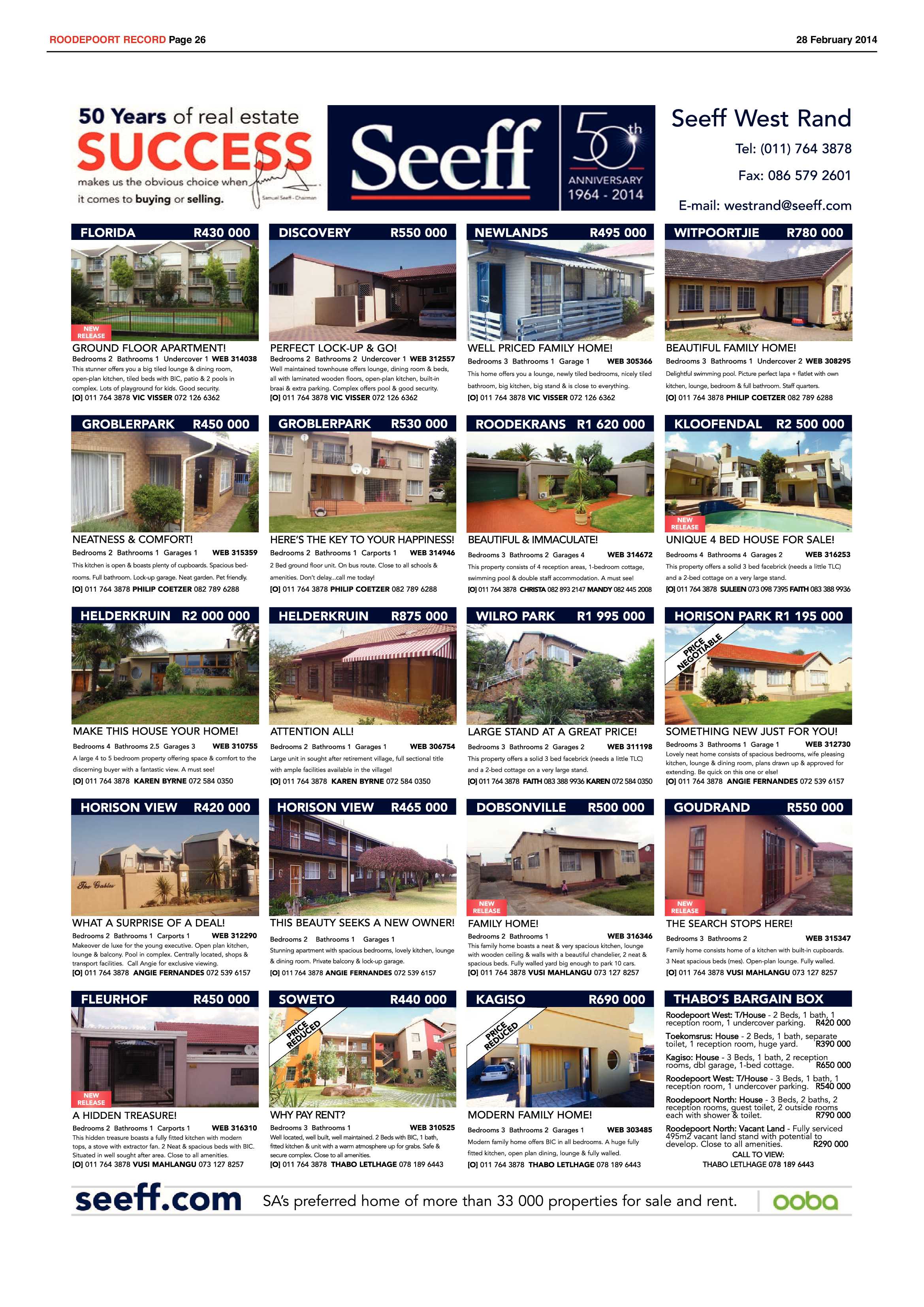 Roodepoort Record 28 February 2014 page 26