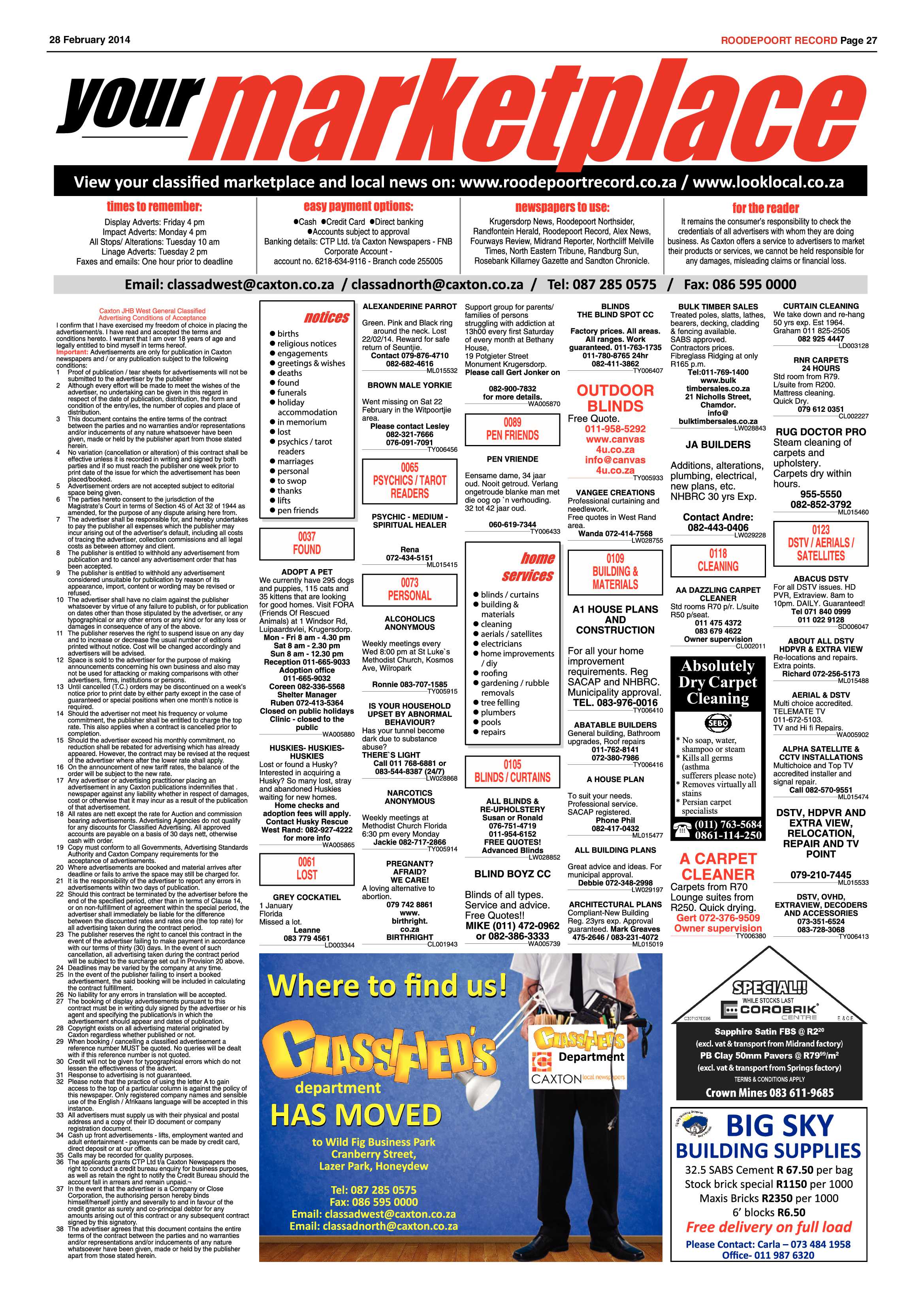 Roodepoort Record 28 February 2014 page 27