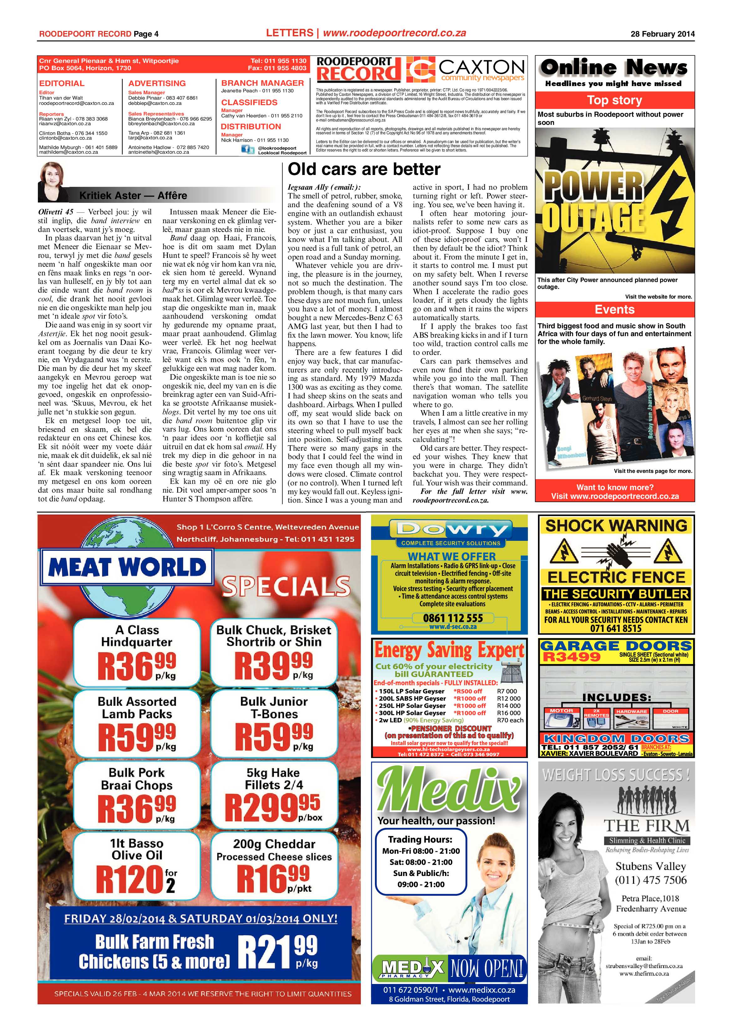 Roodepoort Record 28 February 2014 page 4