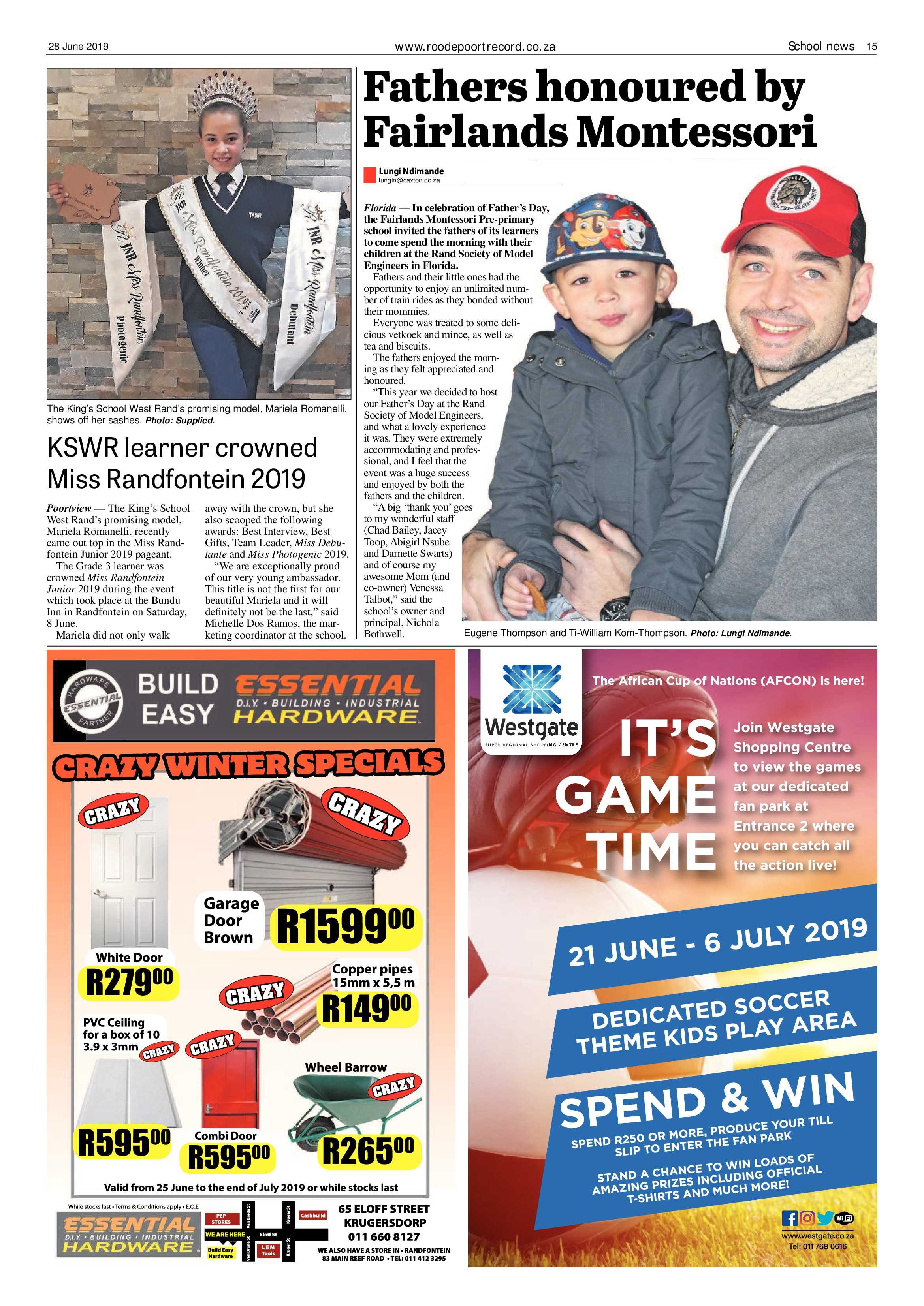 Roodepoort Record 28 June 2019 page 15