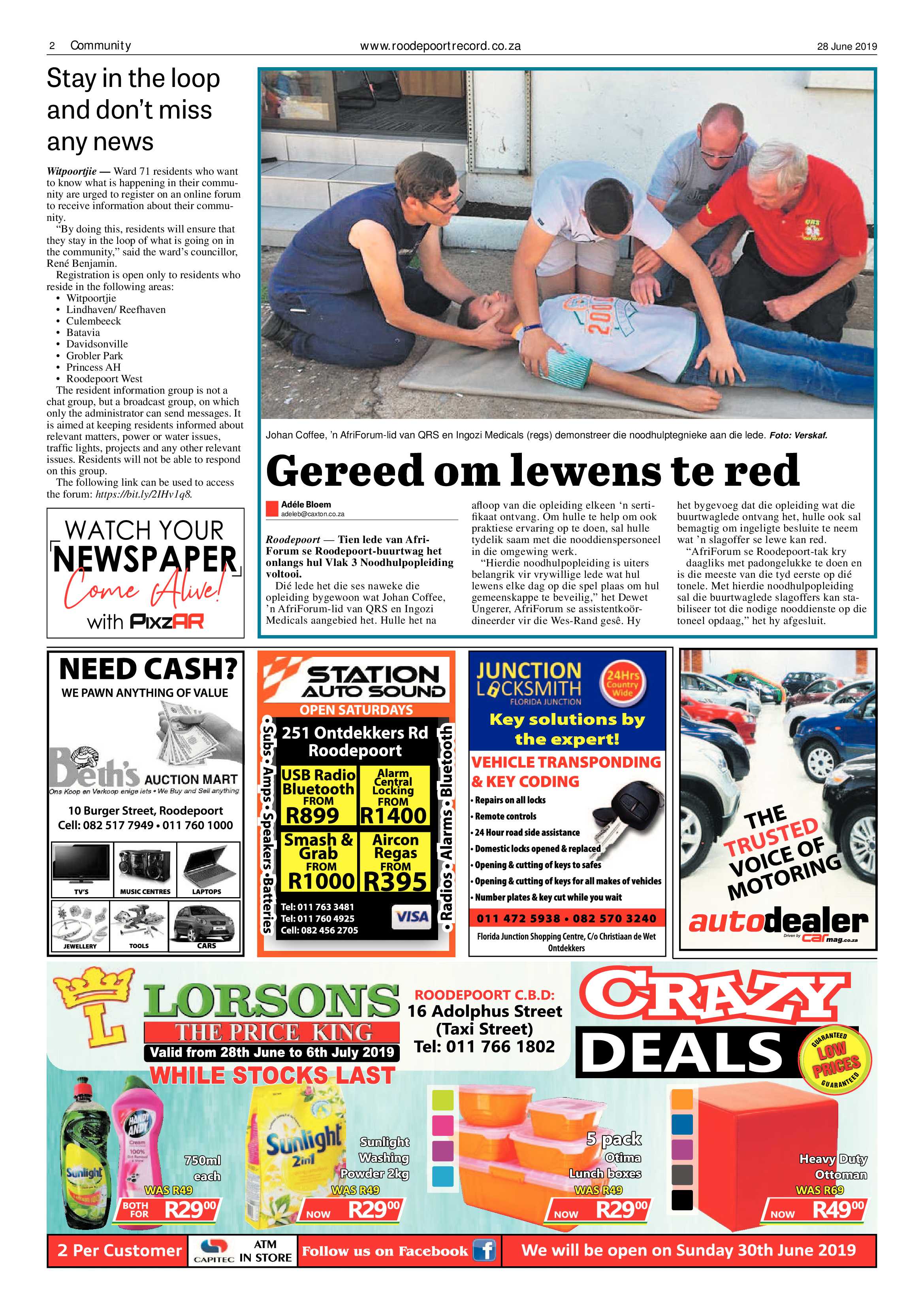 Roodepoort Record 28 June 2019 page 2