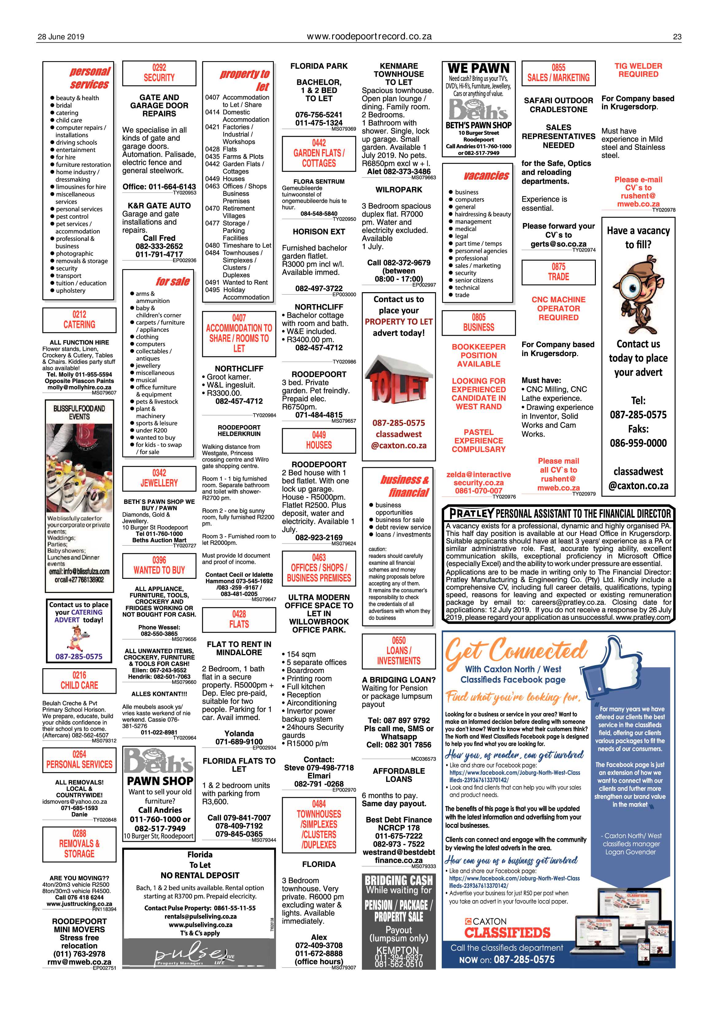 Roodepoort Record 28 June 2019 page 23