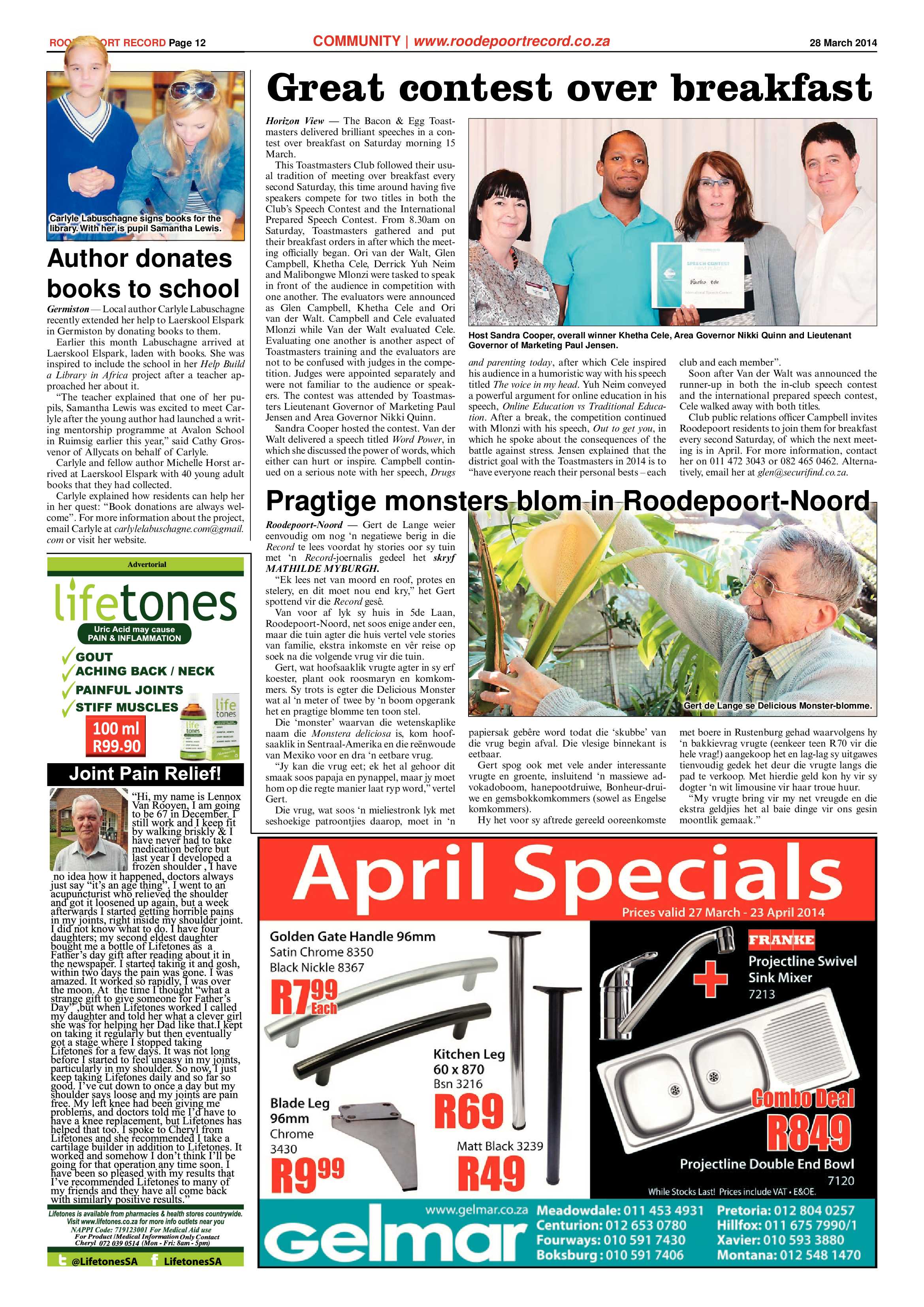 Roodepoort Record 28 March 2014 page 12