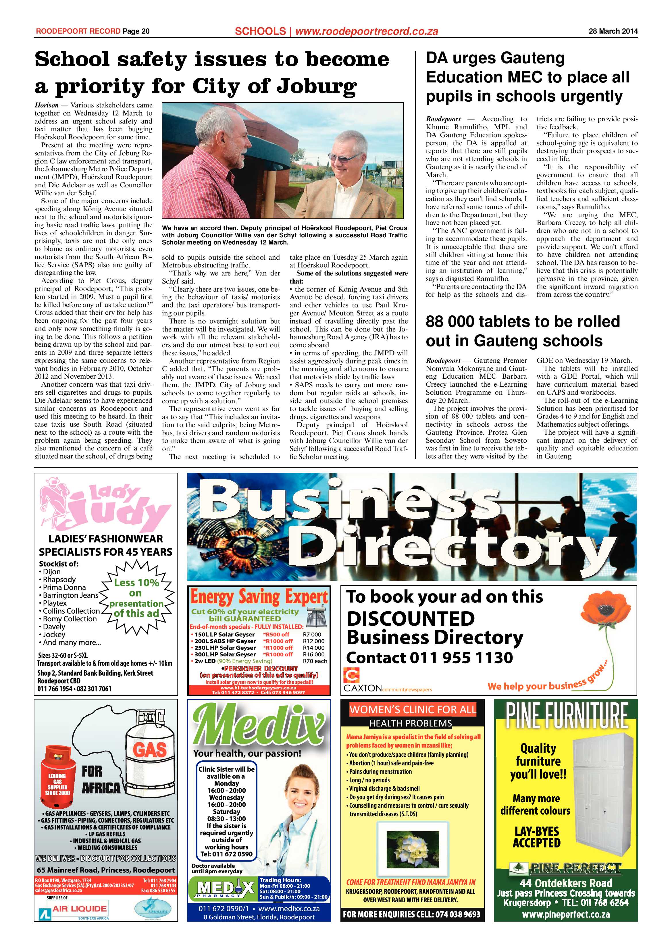 Roodepoort Record 28 March 2014 page 20
